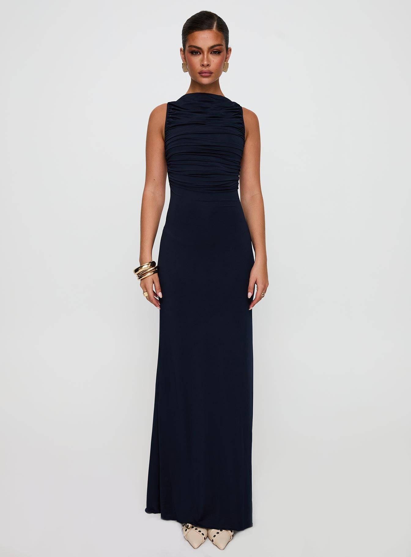 Undeniable Cut Out Maxi Dress Navy