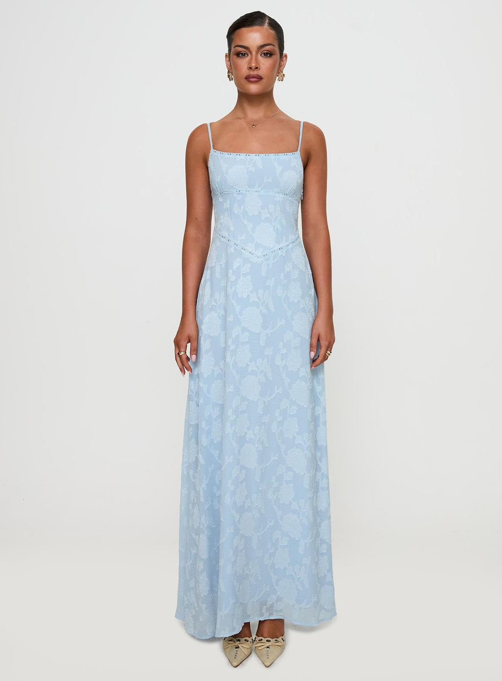 South Of France Maxi Dress Blue