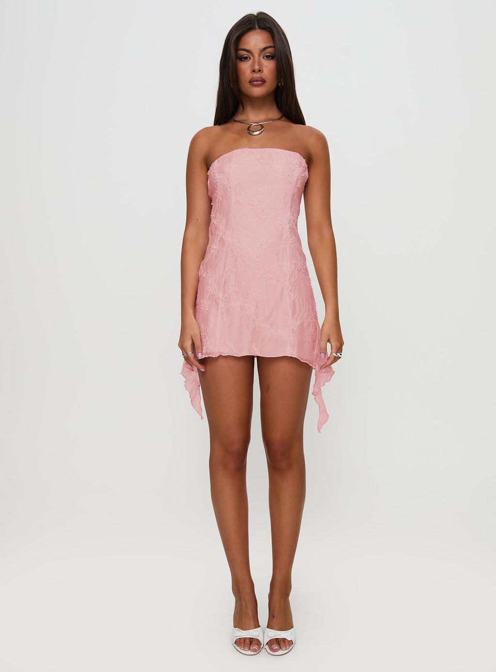 Tomika Strapless Mini Dress Pink
