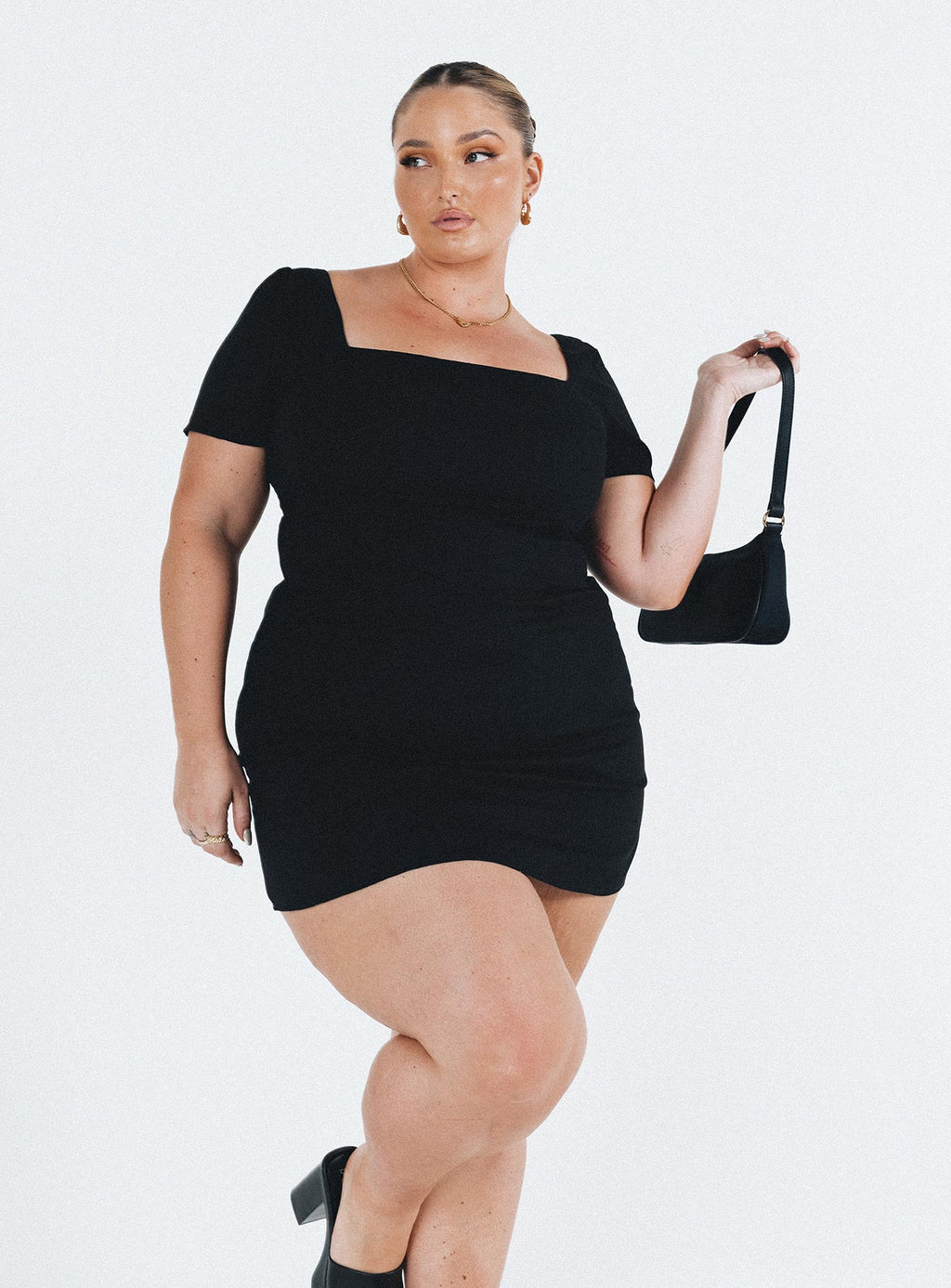 Hastings Mini Dress Black Curve