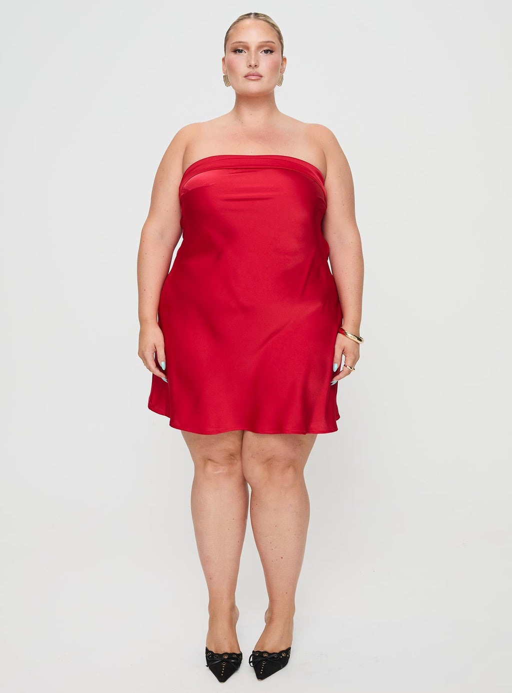 Phillipa Mini Dress Red Curve