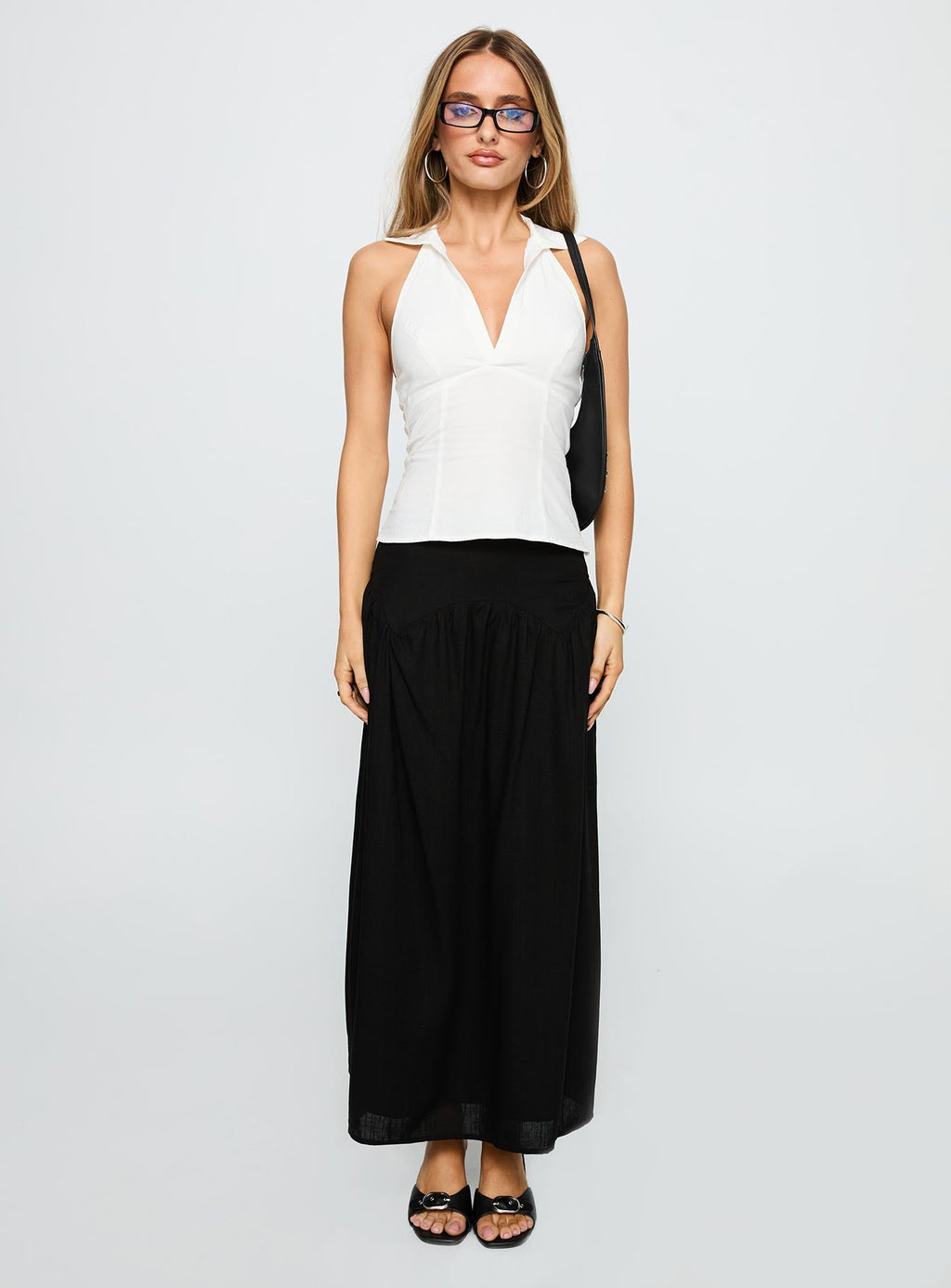Human Nurture Maxi Skirt Black