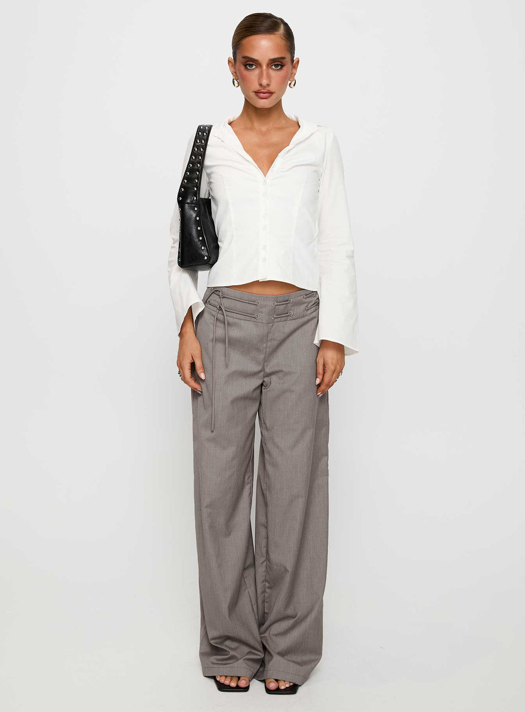Just Have Fun Wide Leg Pant Grey