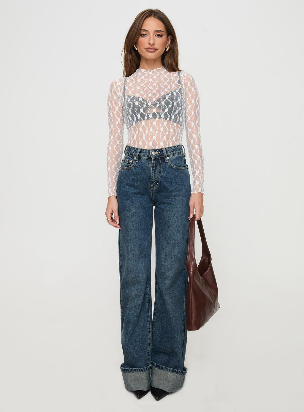 Liedman Long Sleeve Bodysuit White