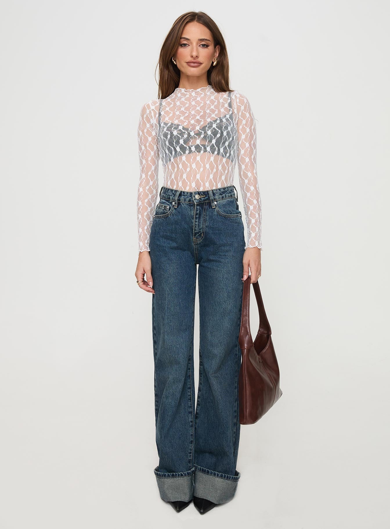 Liedman Long Sleeve Bodysuit White