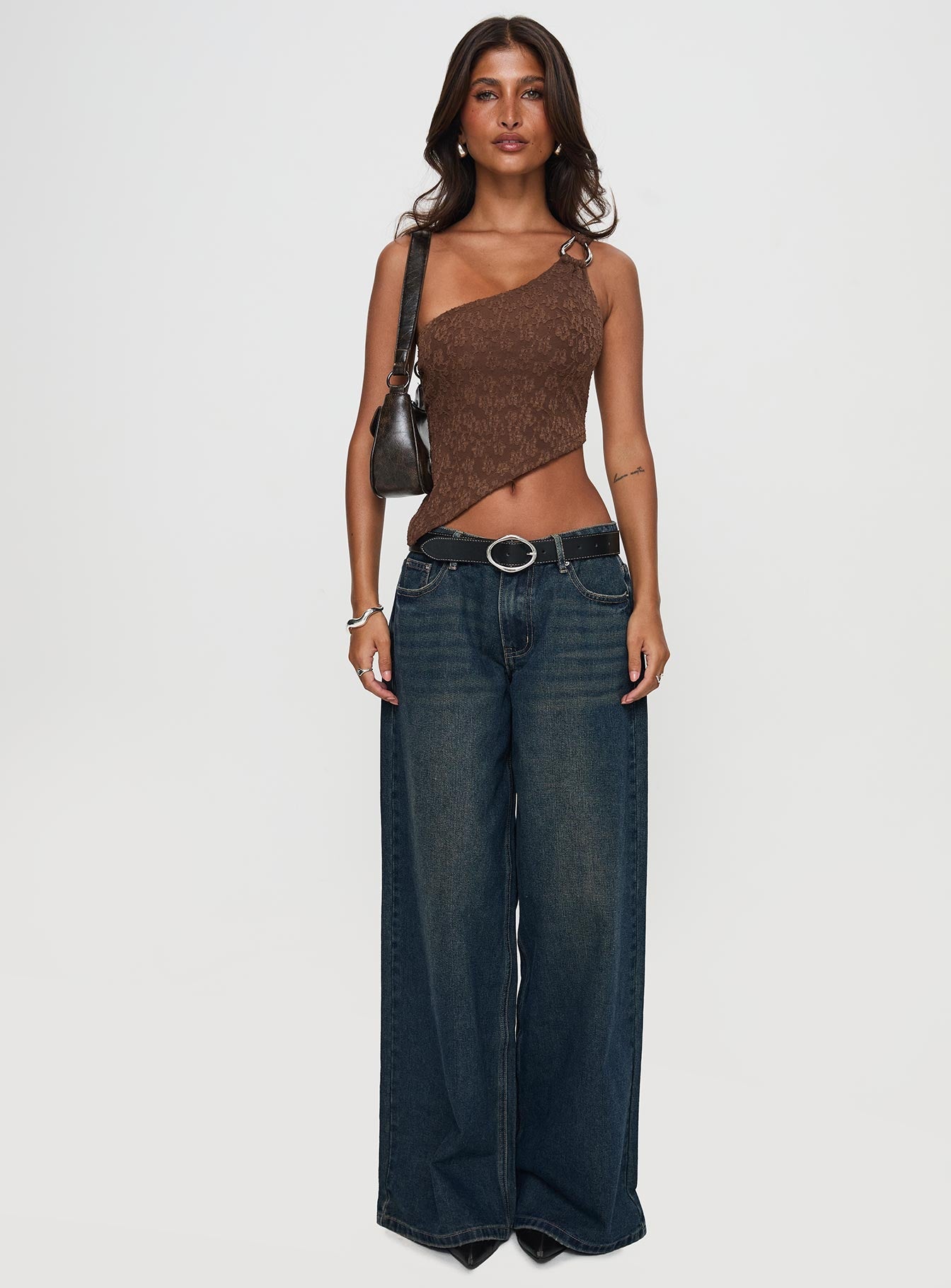 Hocus Pocus Low Rise Wide Leg Jean Dark Wash