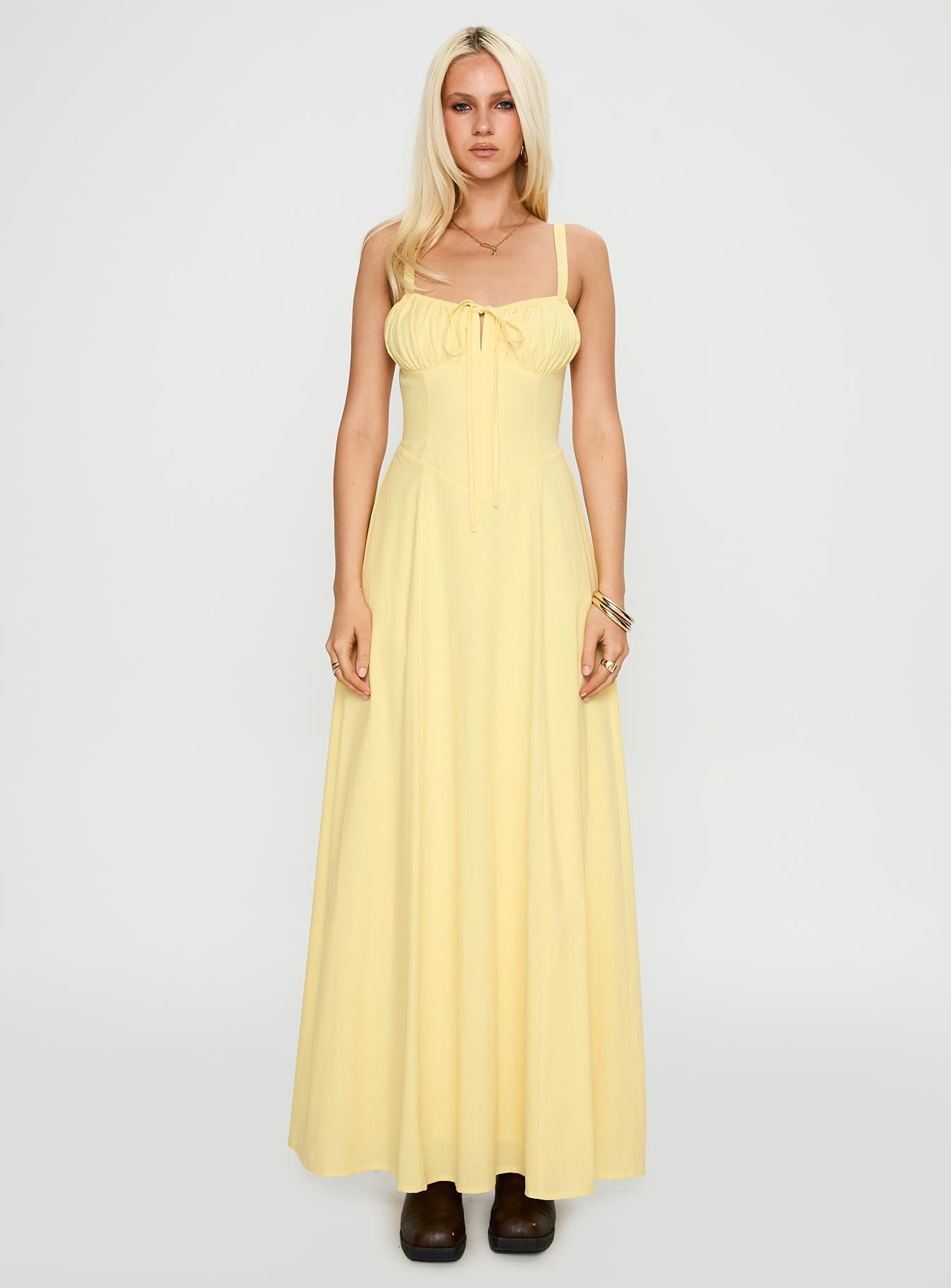 Leticia Maxi Dress Lemon