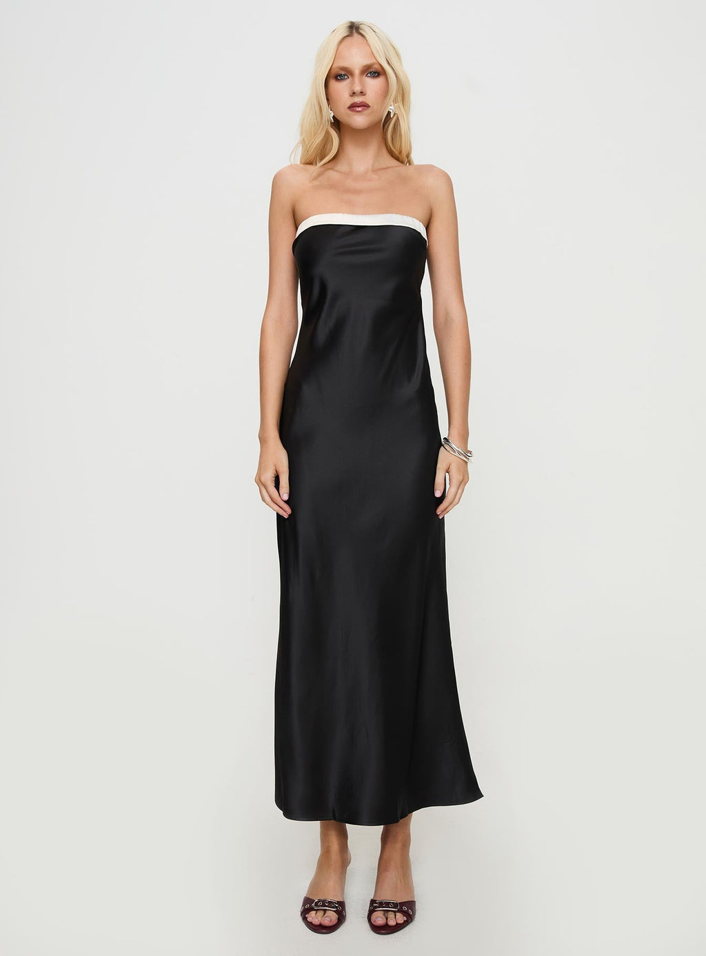 Phillipa Strapless Maxi Dress Black