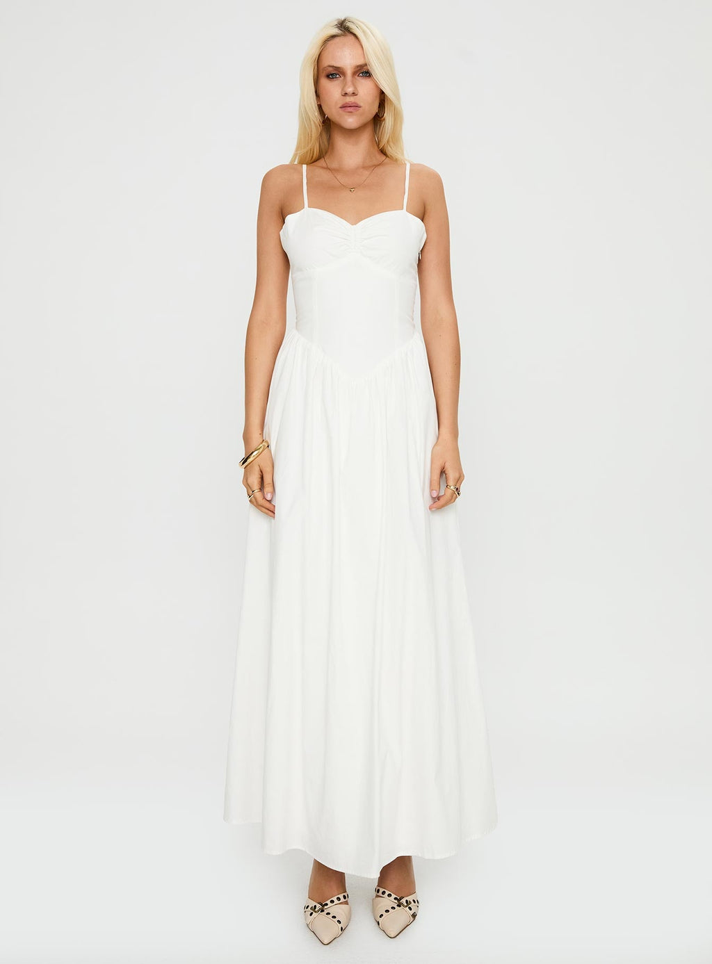 Ceremonious Maxi Dress White