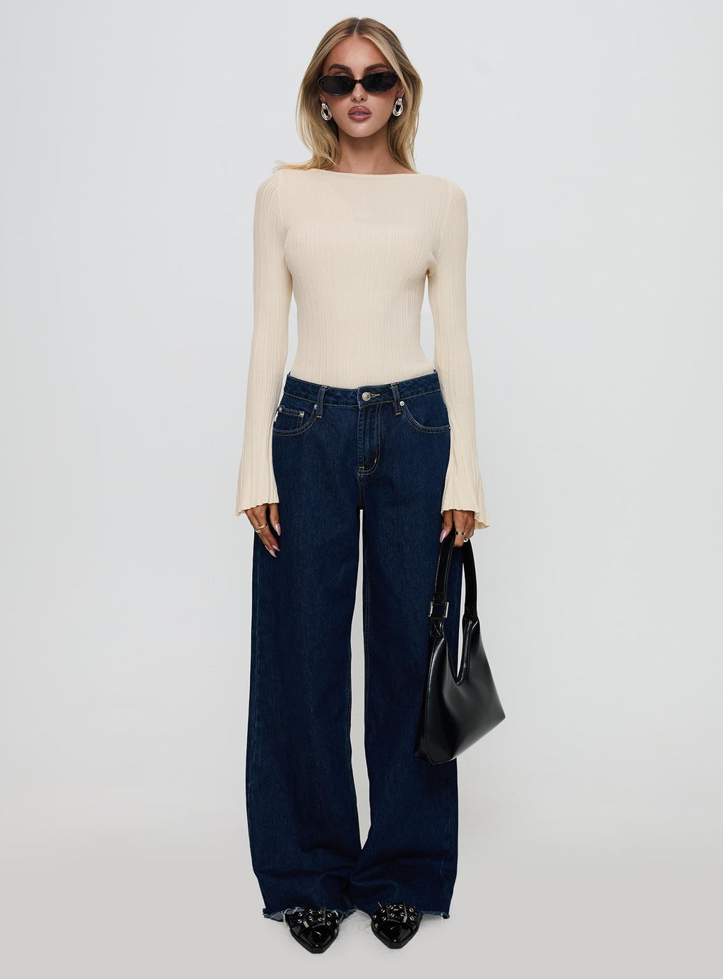 Mayok Long Sleeve Bodysuit Beige