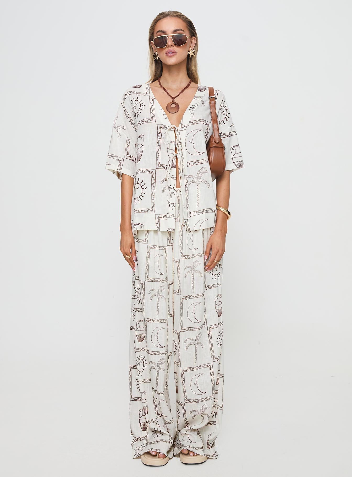 Sun Dream Pants Cream / Multi