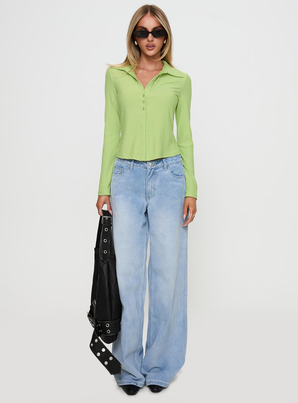 Echoes Long Sleeve Top Green