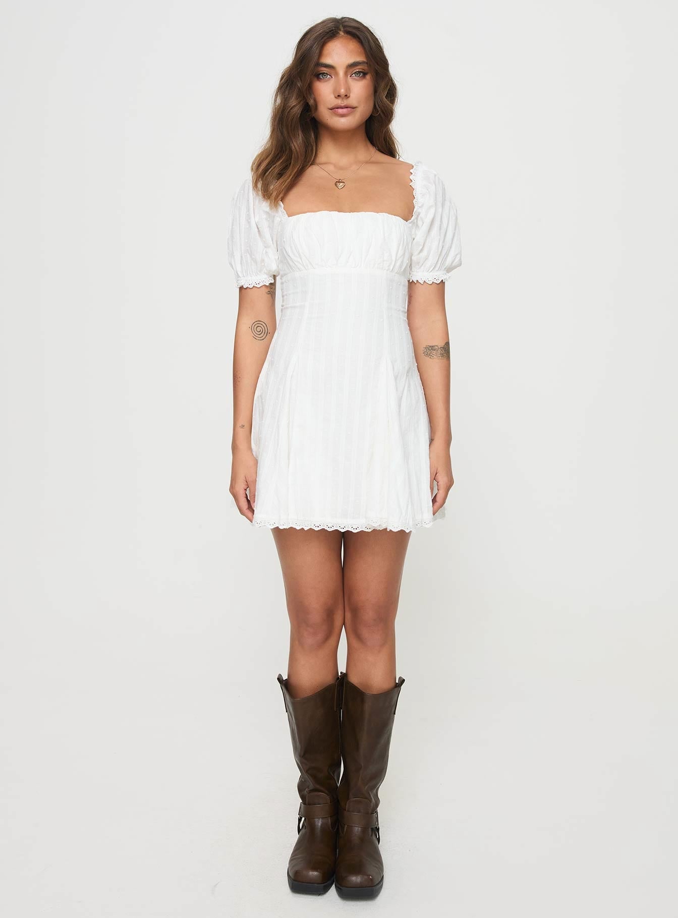 Rabatia Mini Dress White