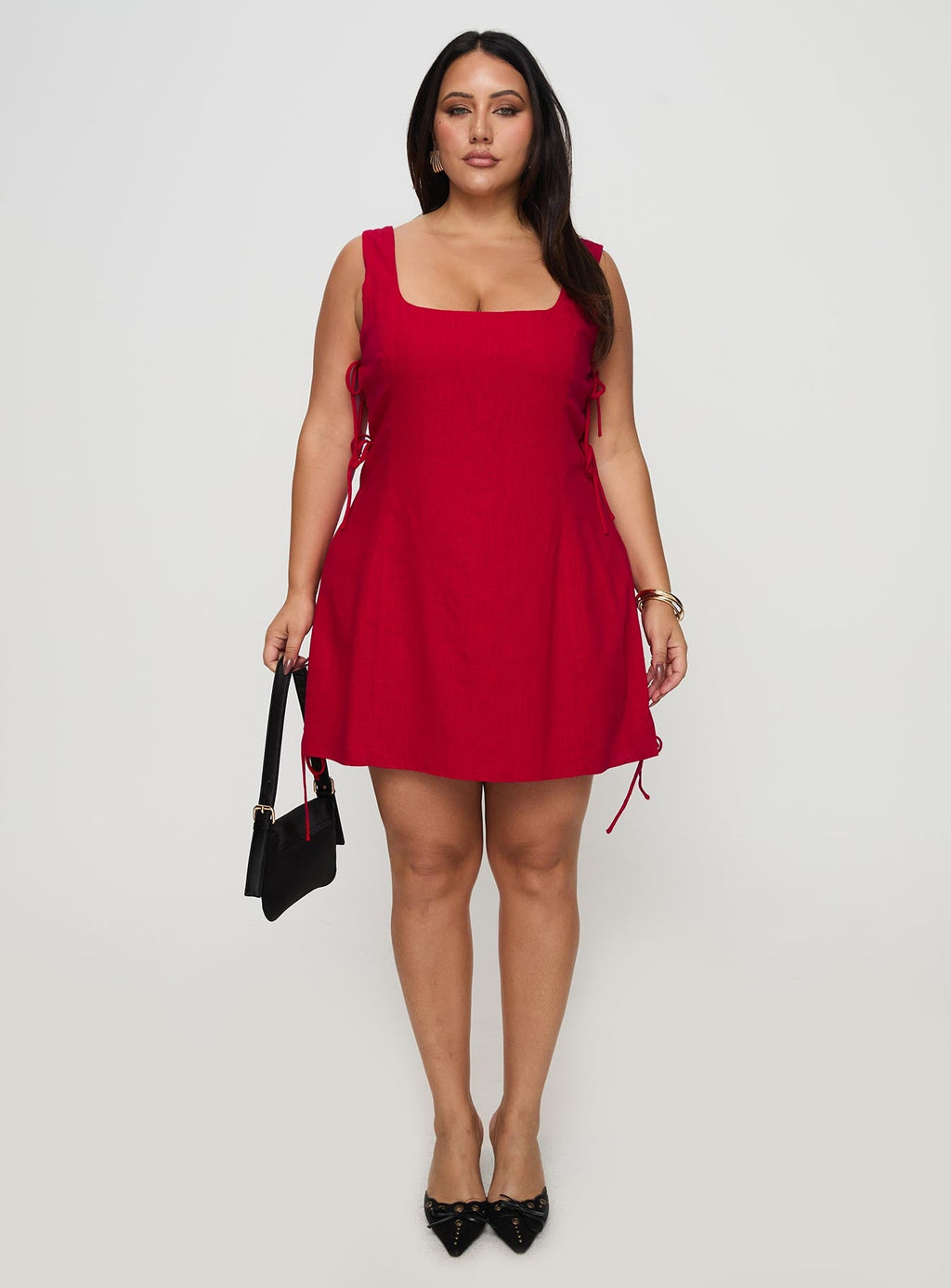 Play It Again Mini Dress Red Curve