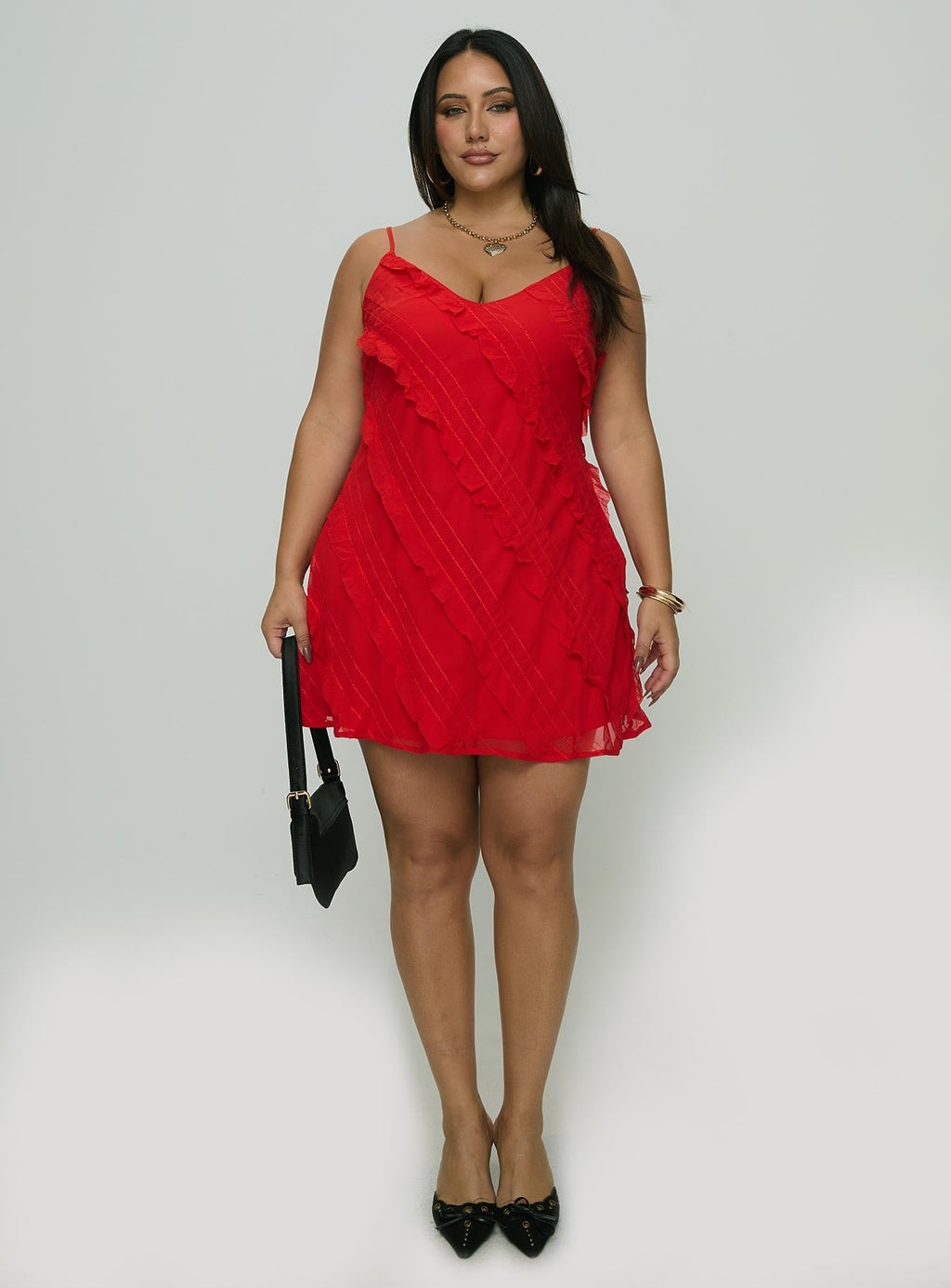 Lars Mini Dress Red Curve