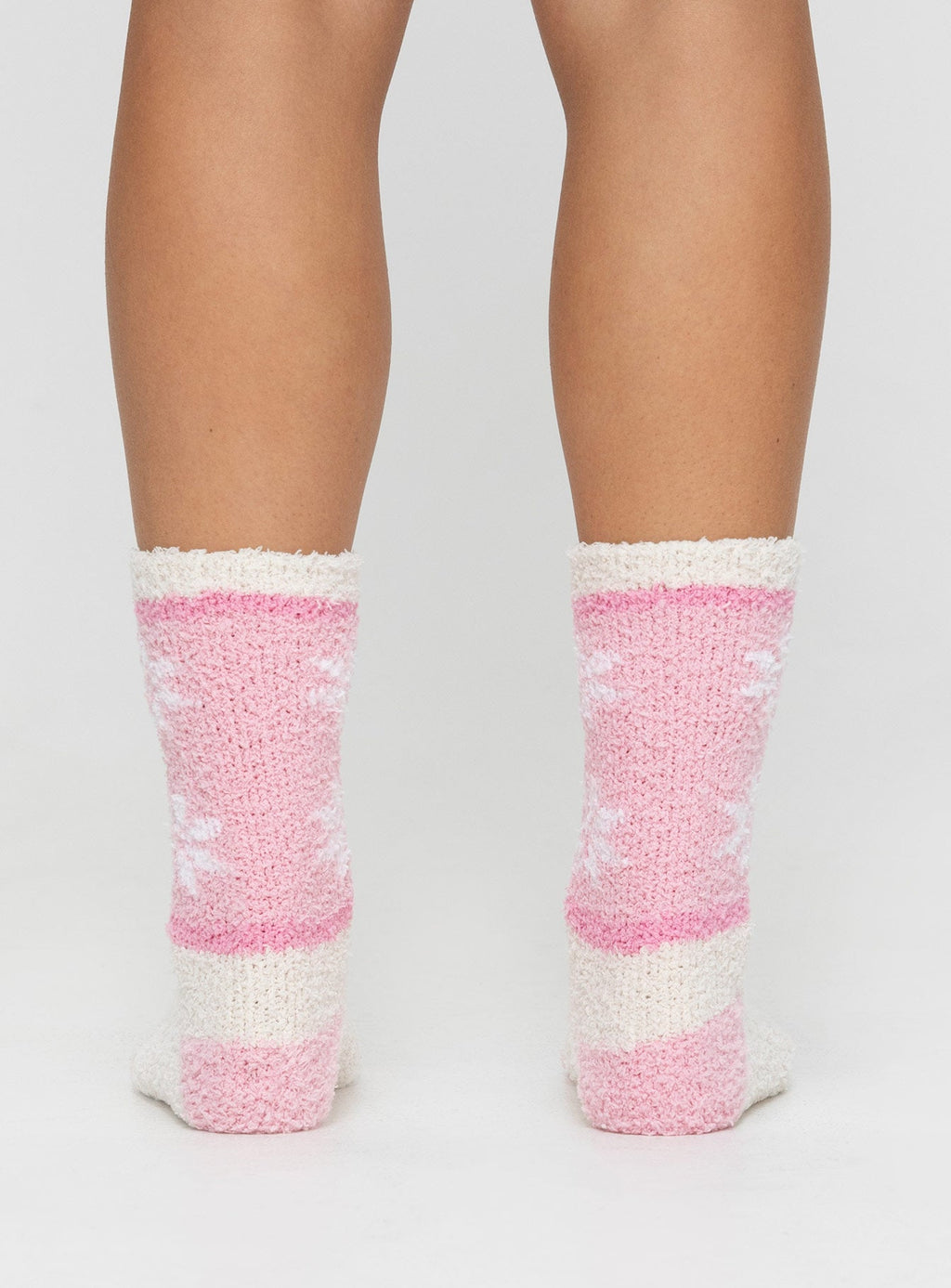 Winter Wonderland Socks White / Pink