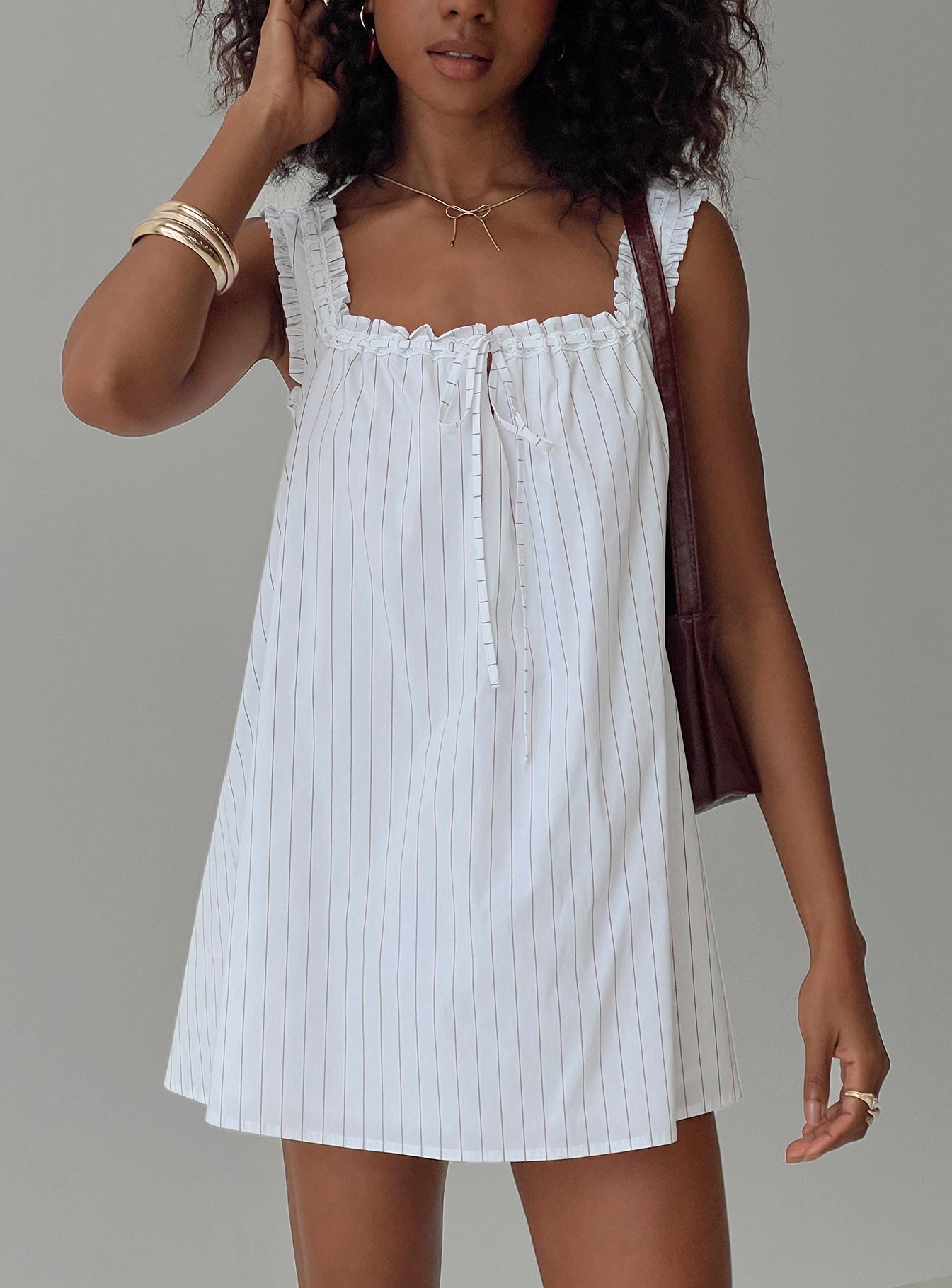 Swing Mini Dress Stripe