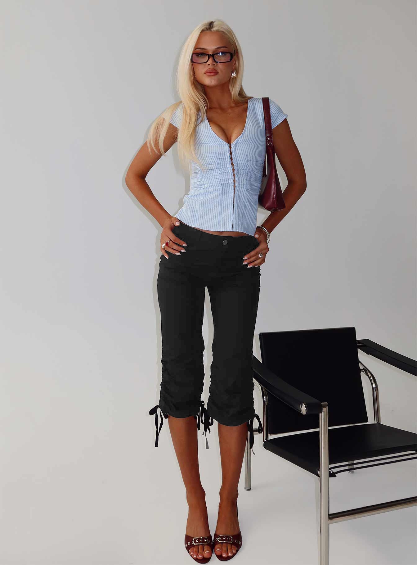 Hot Rod Capri Pant Black