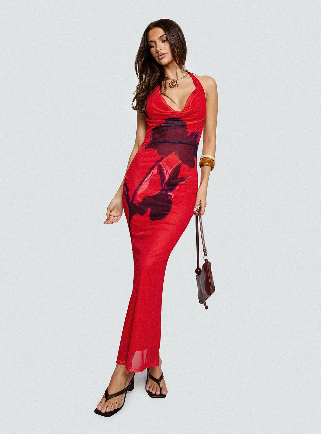 Bittersuite Cowl Maxi Dress Multi