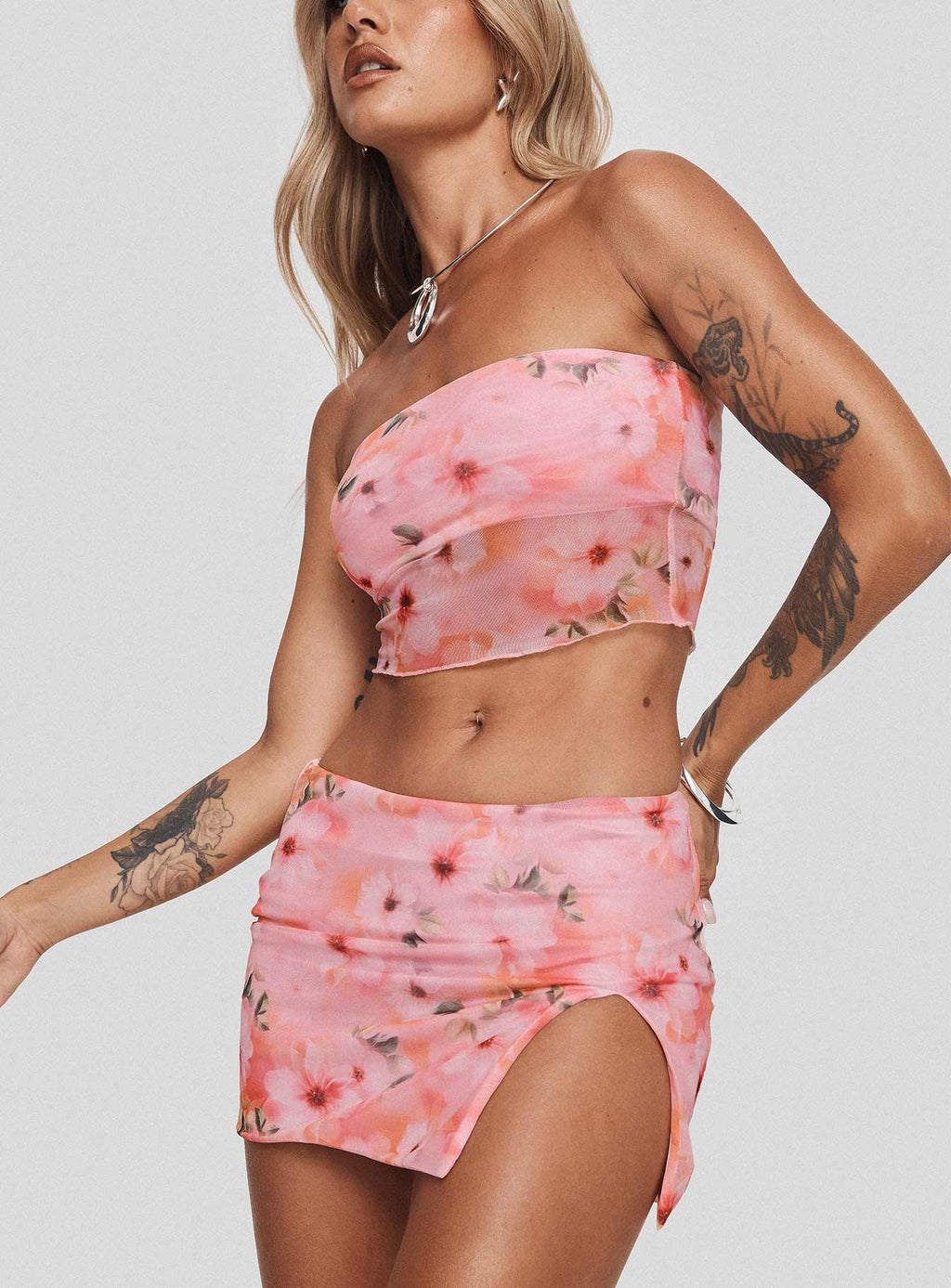 Corella Set Digital Pink Floral