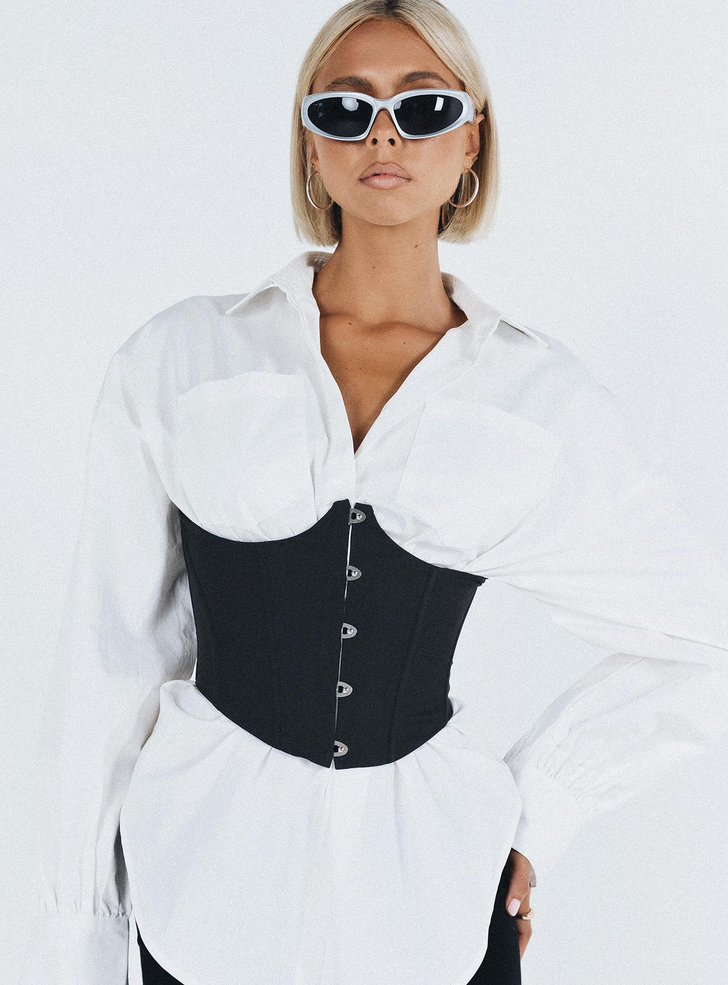 Rosina Underbust Corset Black