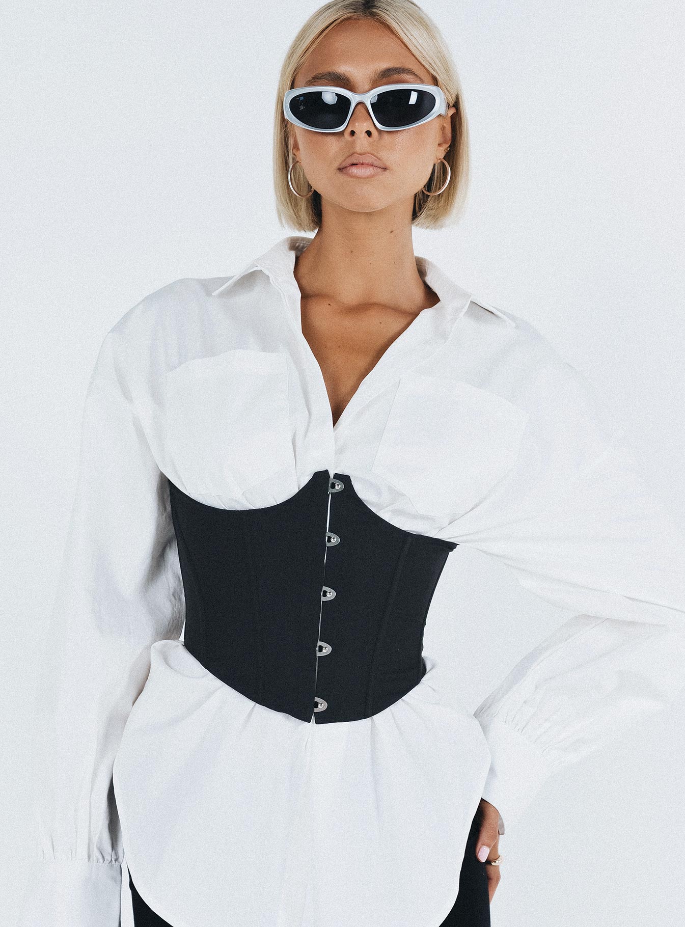 Rosina Underbust Corset Black