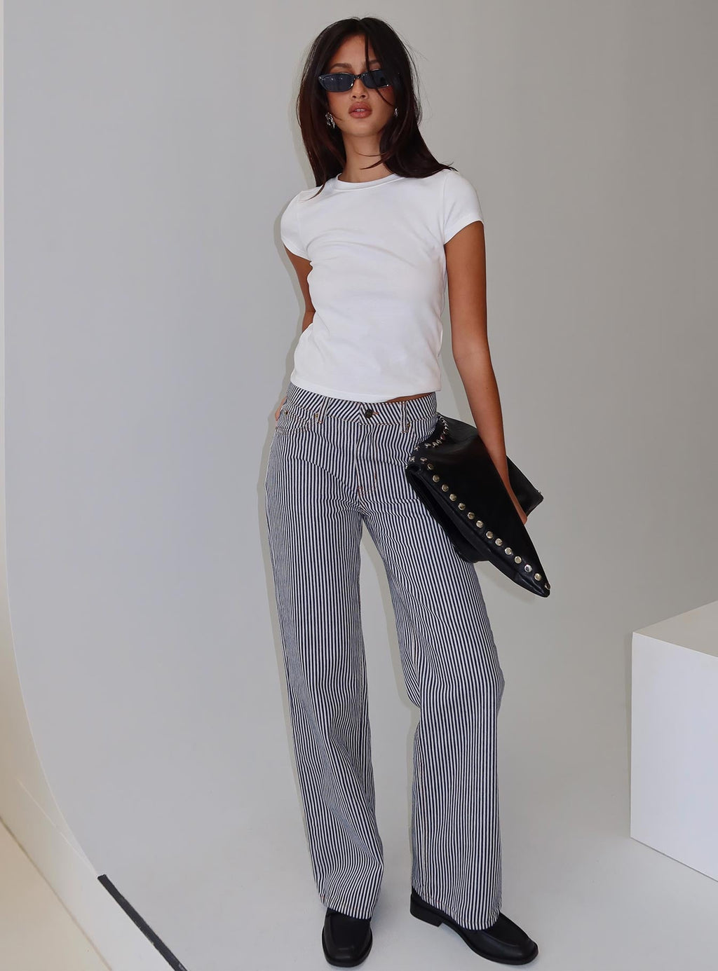 Top Model Jean Navy Stripe