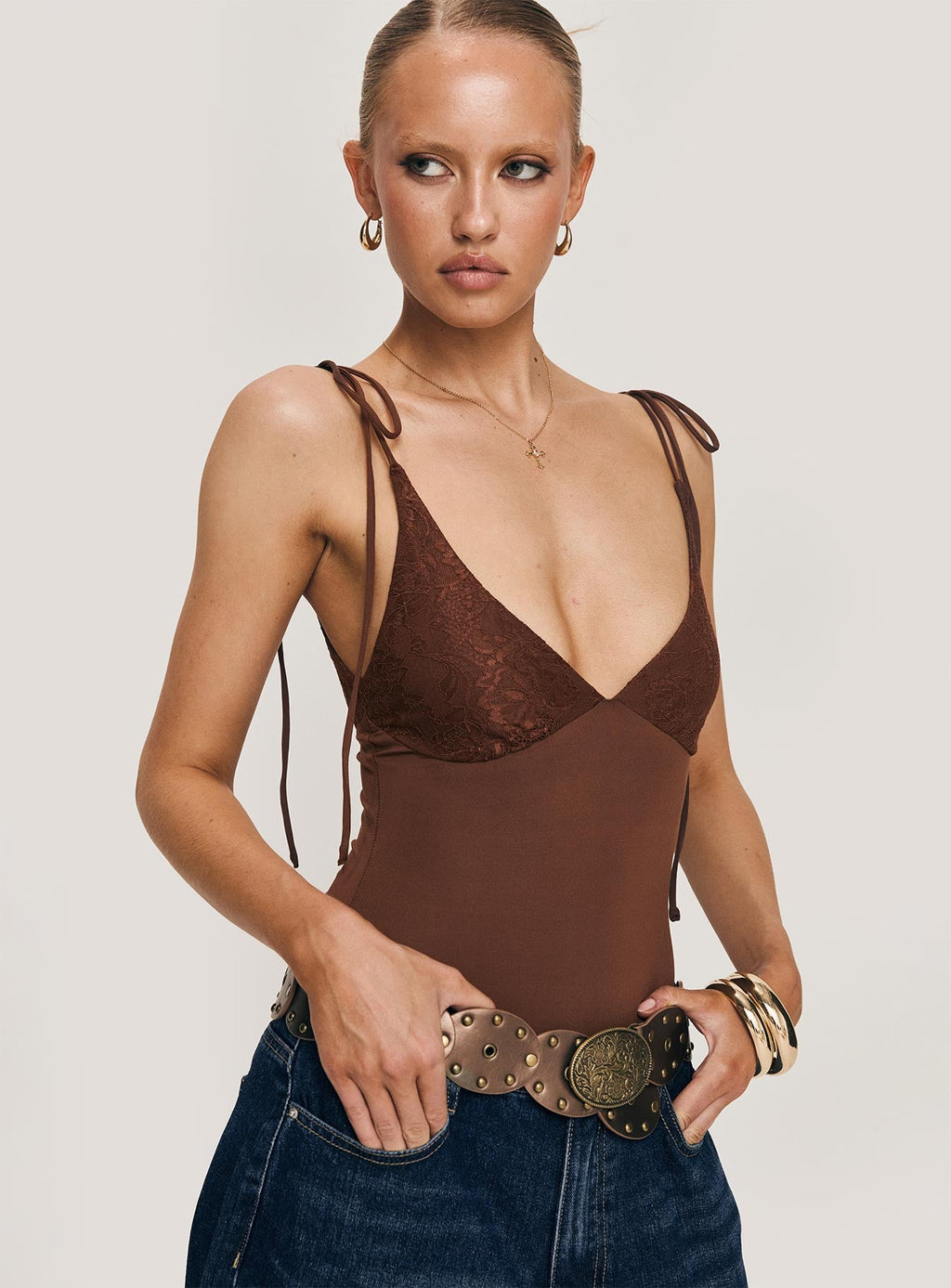 Prichard Bodysuit Brown