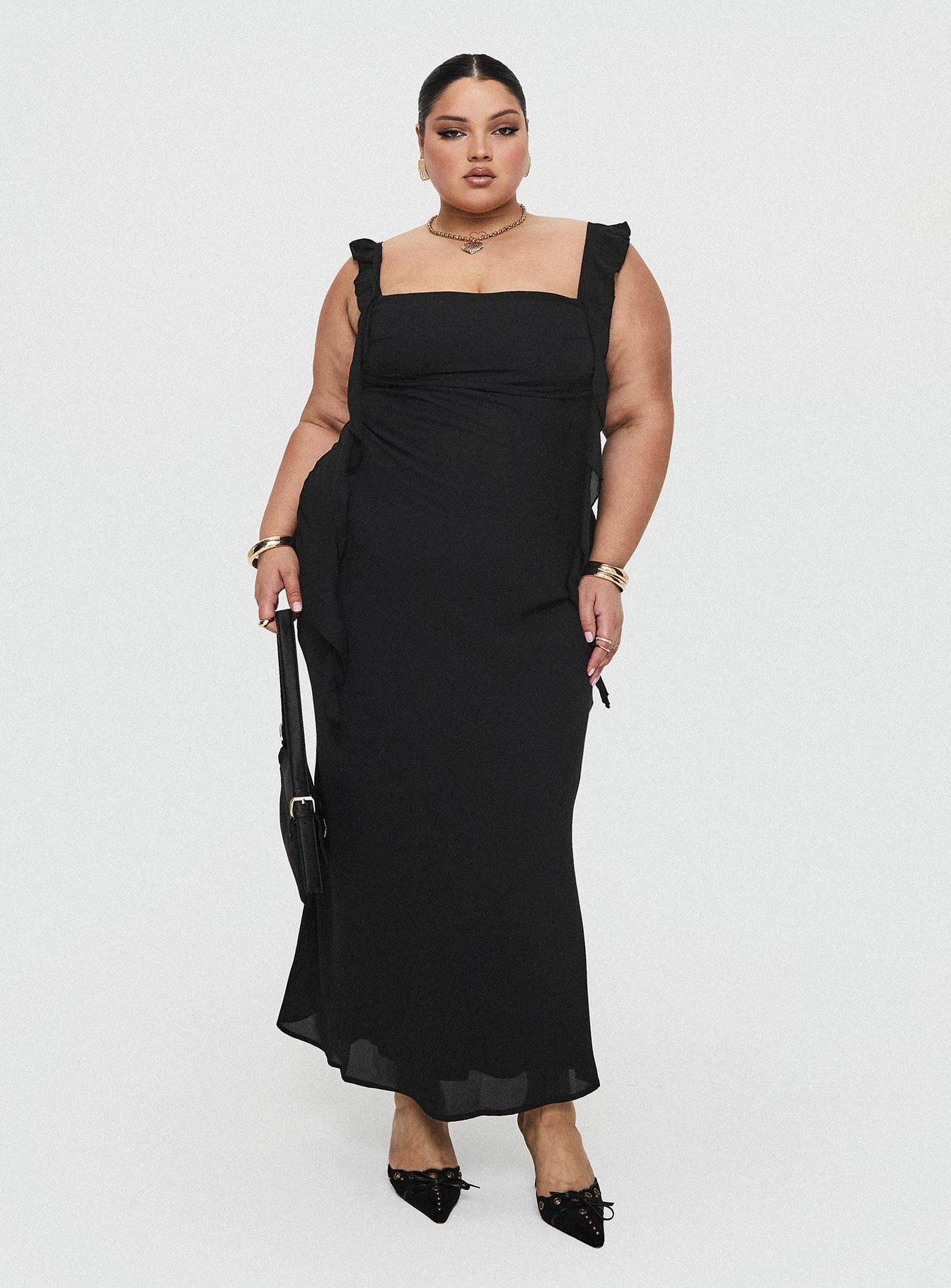 Lanai Maxi Dress Black Curve