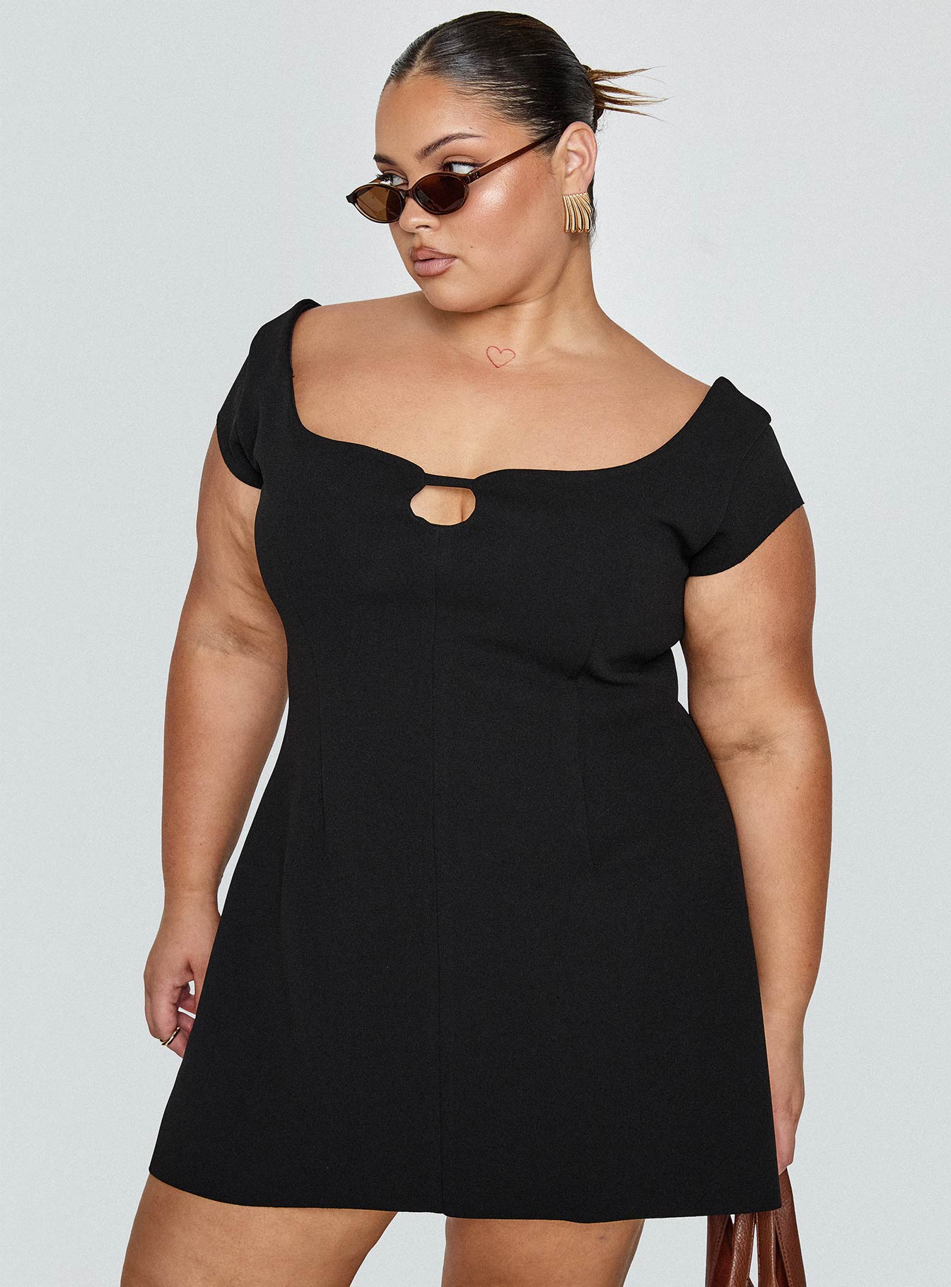 Sylvette Mini Dress Black Curve