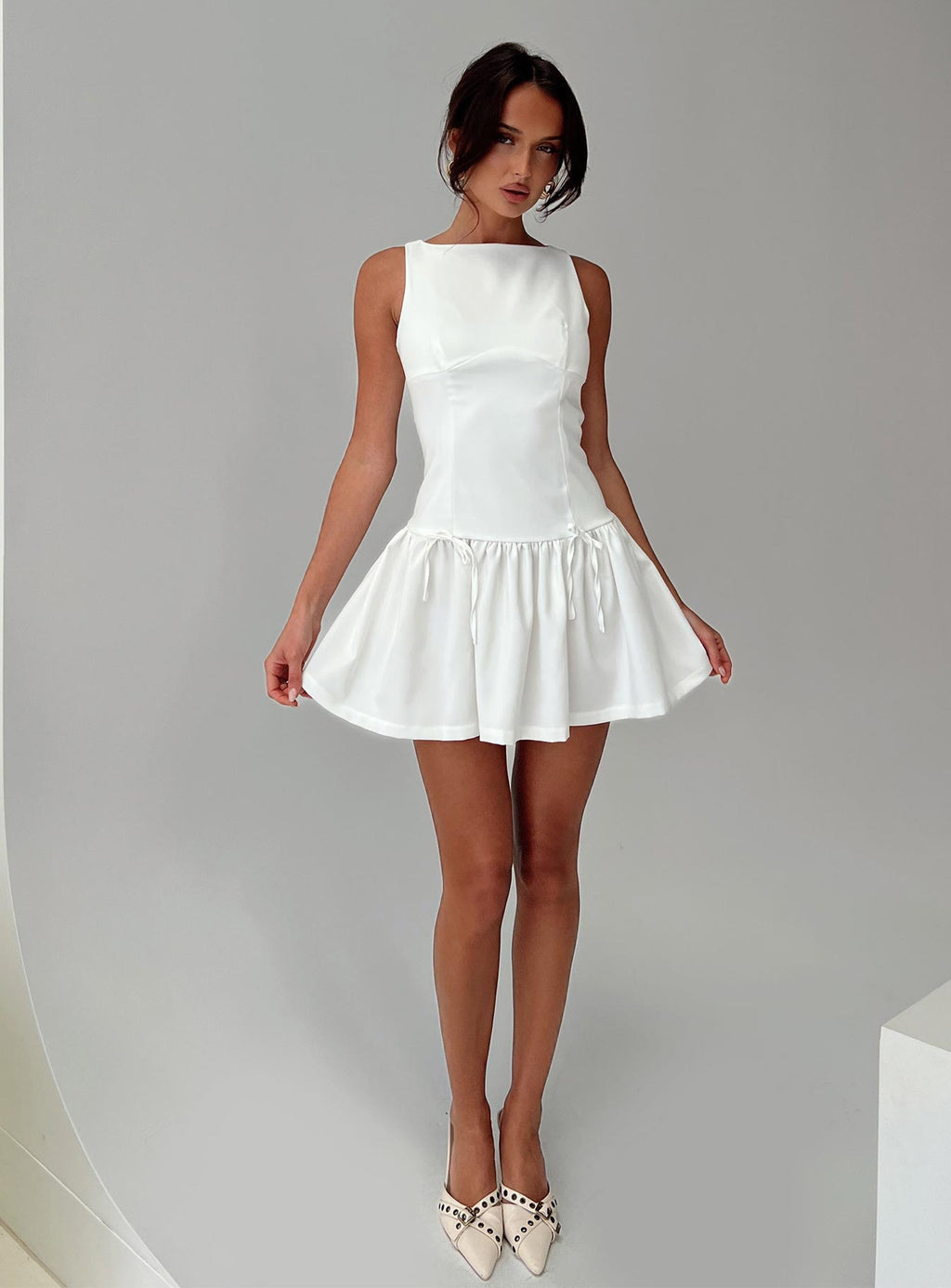 Milienne Mini Dress White