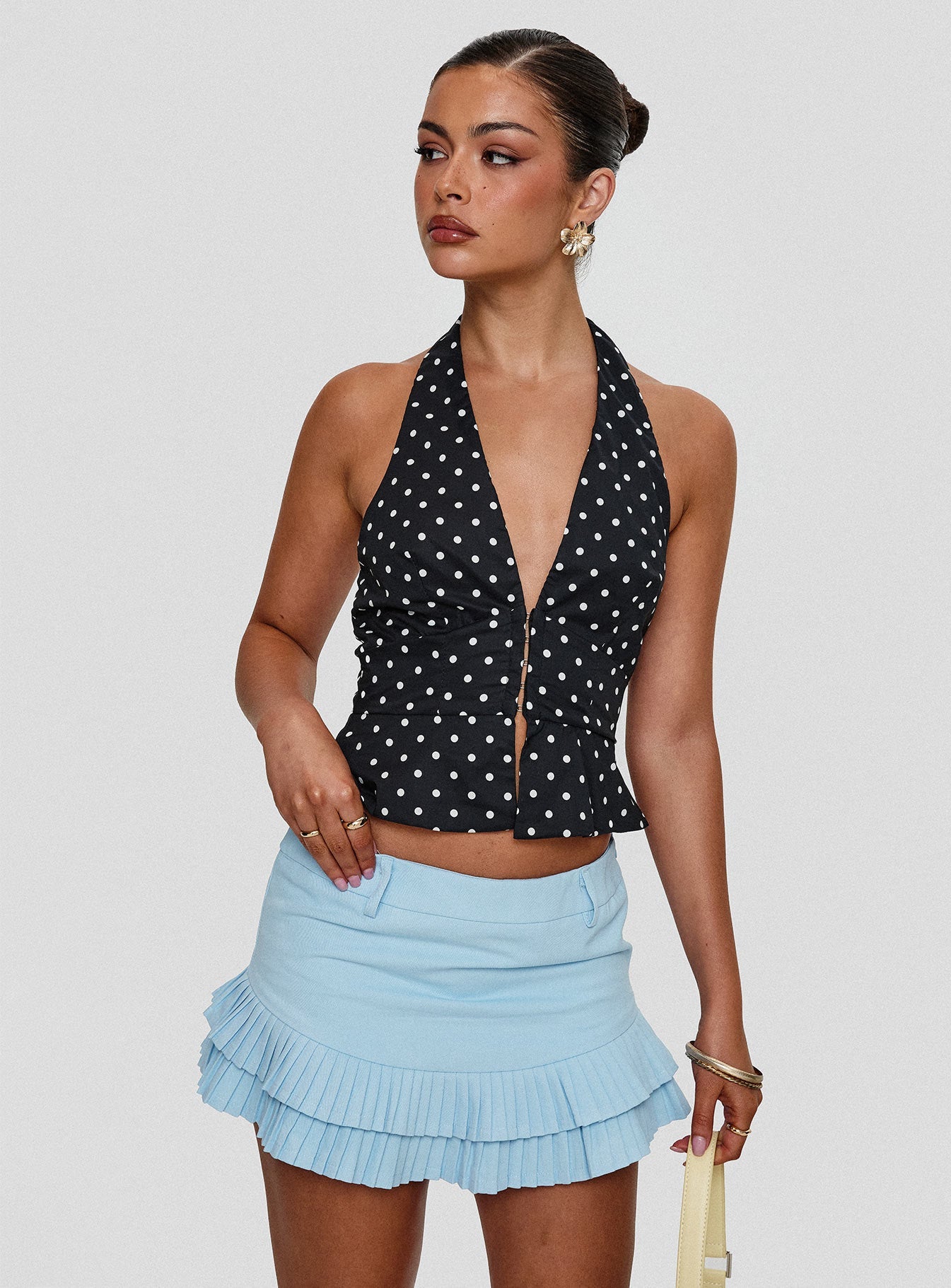 Pleasing Top Polka Dot