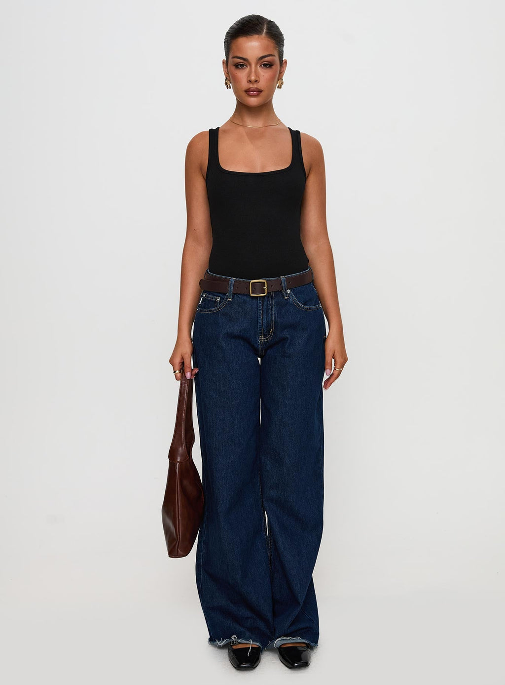 Baseline Rib Bodysuit Black