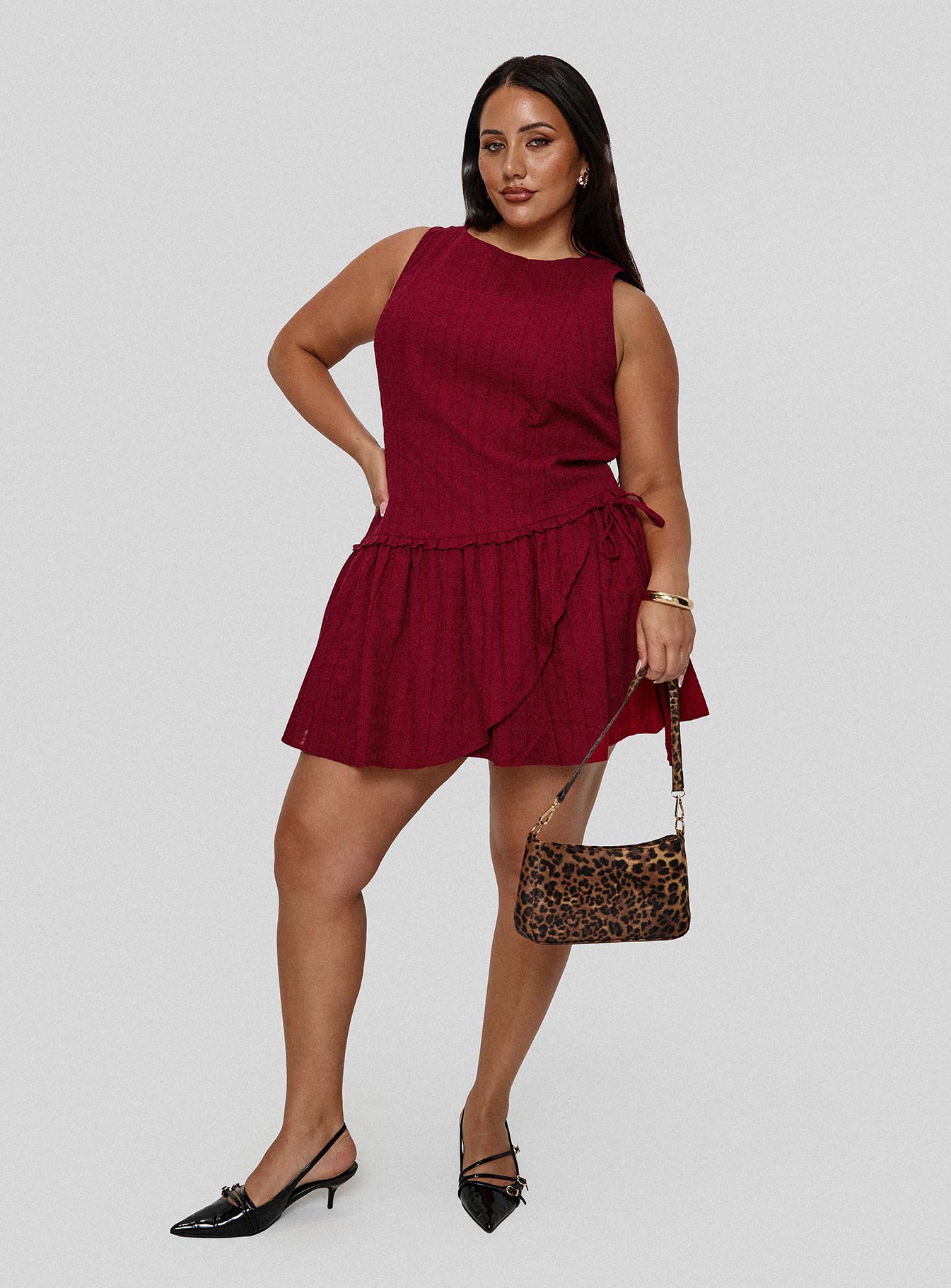 Cosie Mini Dress Red Curve