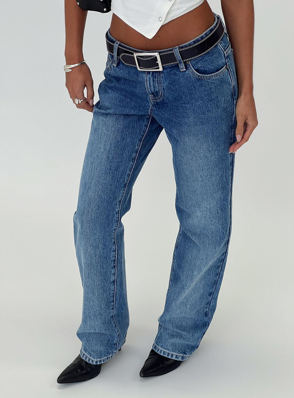 Better Half Low Rise Straight Leg Jeans Horizon Blue