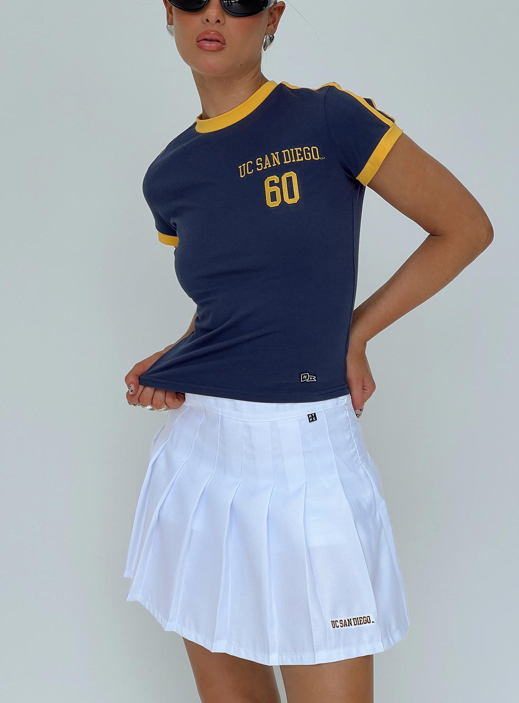 UCSD Tennis Skort White
