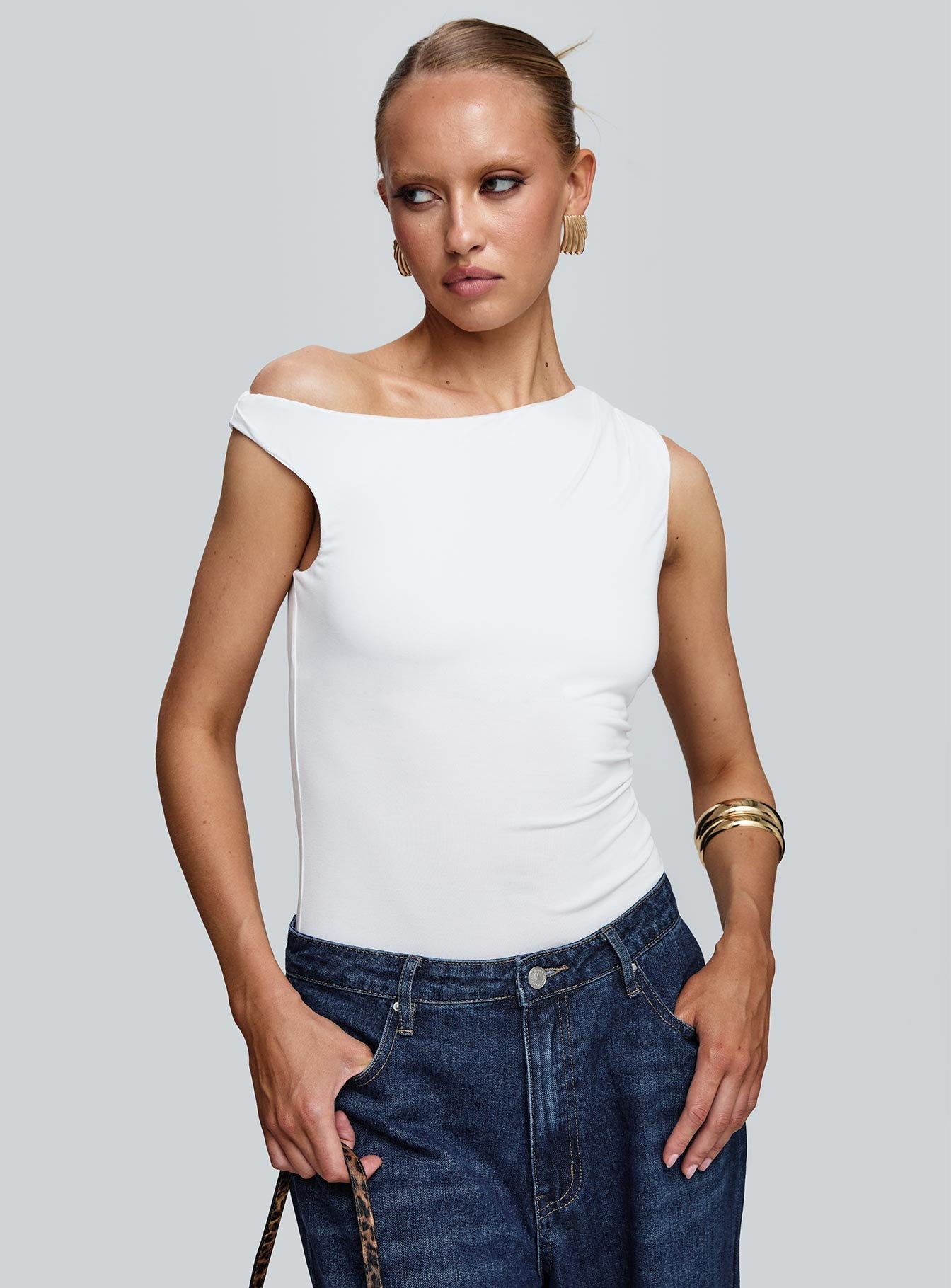 Miyako Bodysuit White