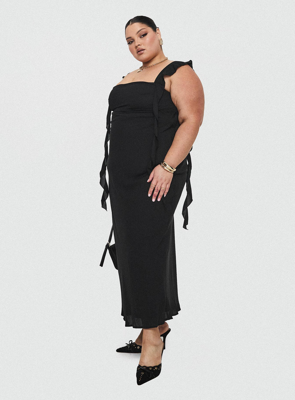Lanai Maxi Dress Black Curve