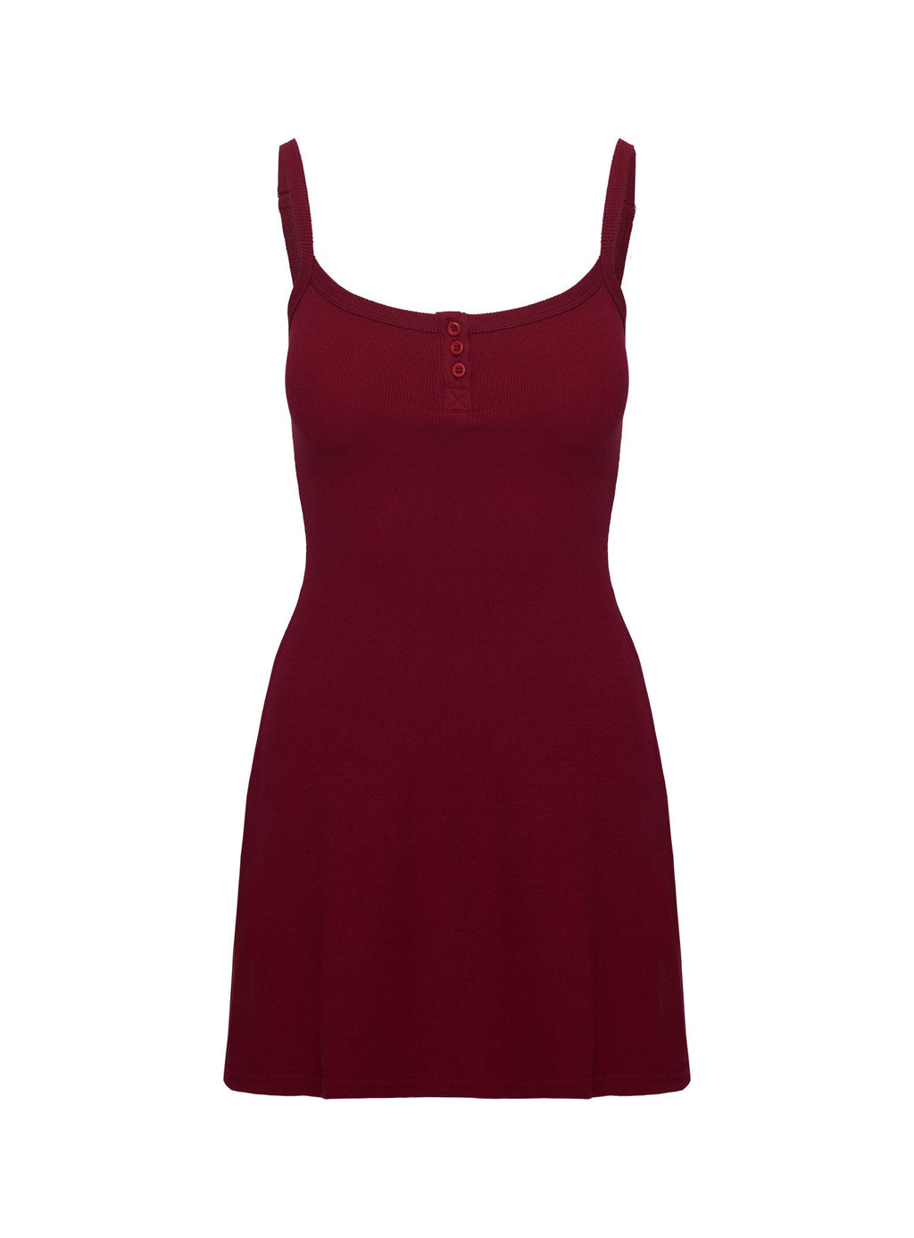 Baseline Rib Mini Dress Red