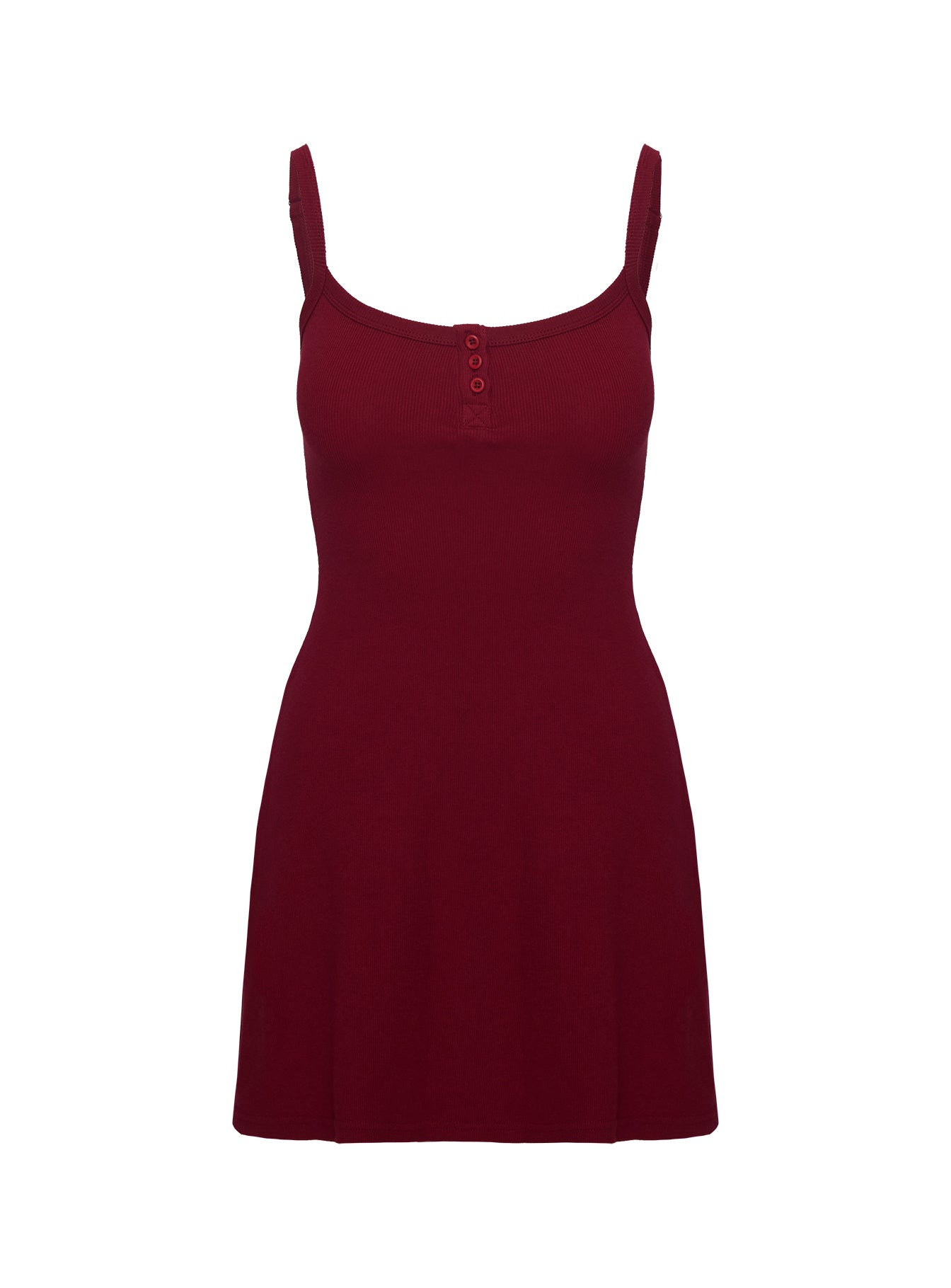 Baseline Rib Mini Dress Red