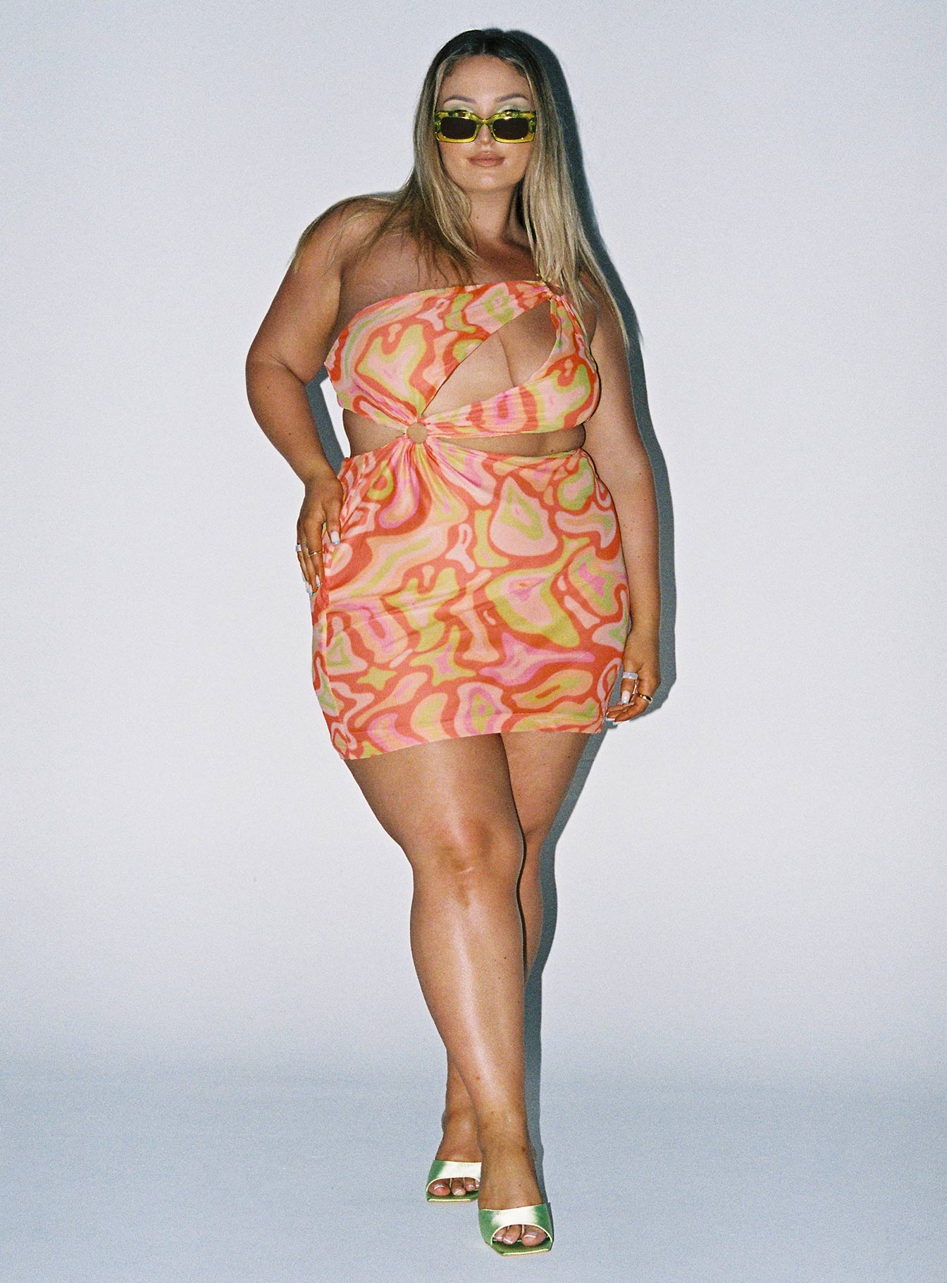 Greater Power Mini Dress Multi Curve