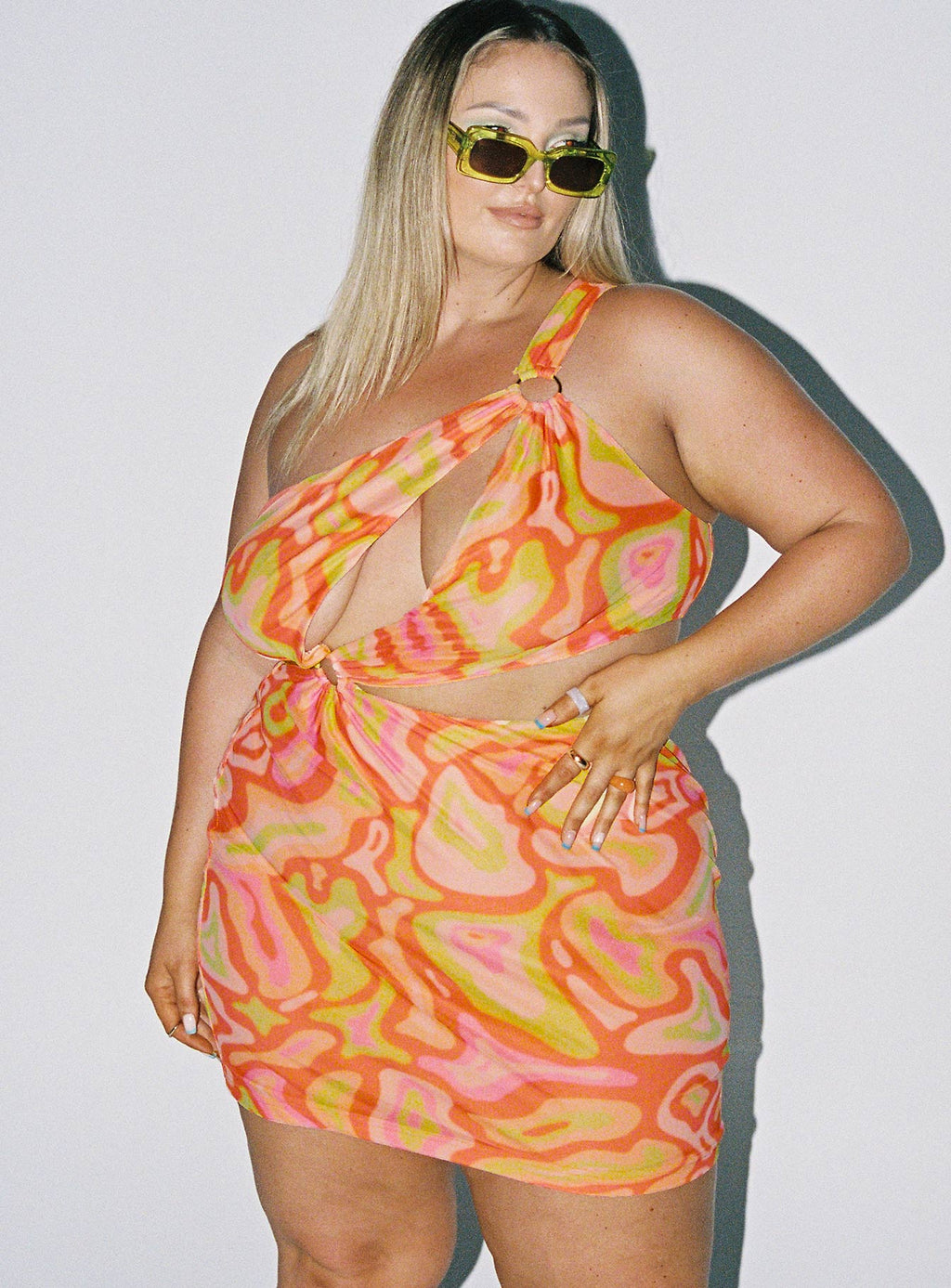 Greater Power Mini Dress Multi Curve