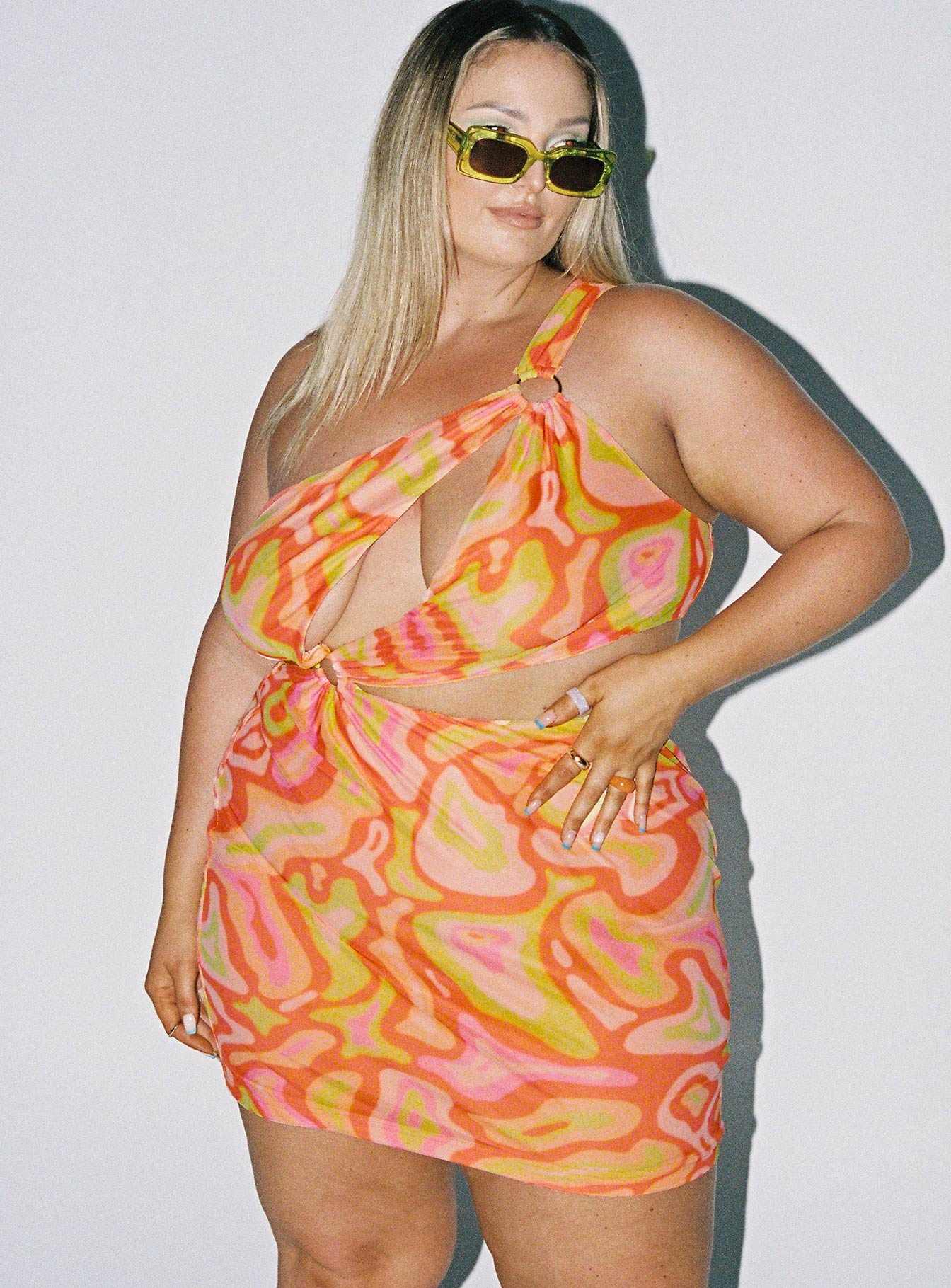 Greater Power Mini Dress Multi Curve