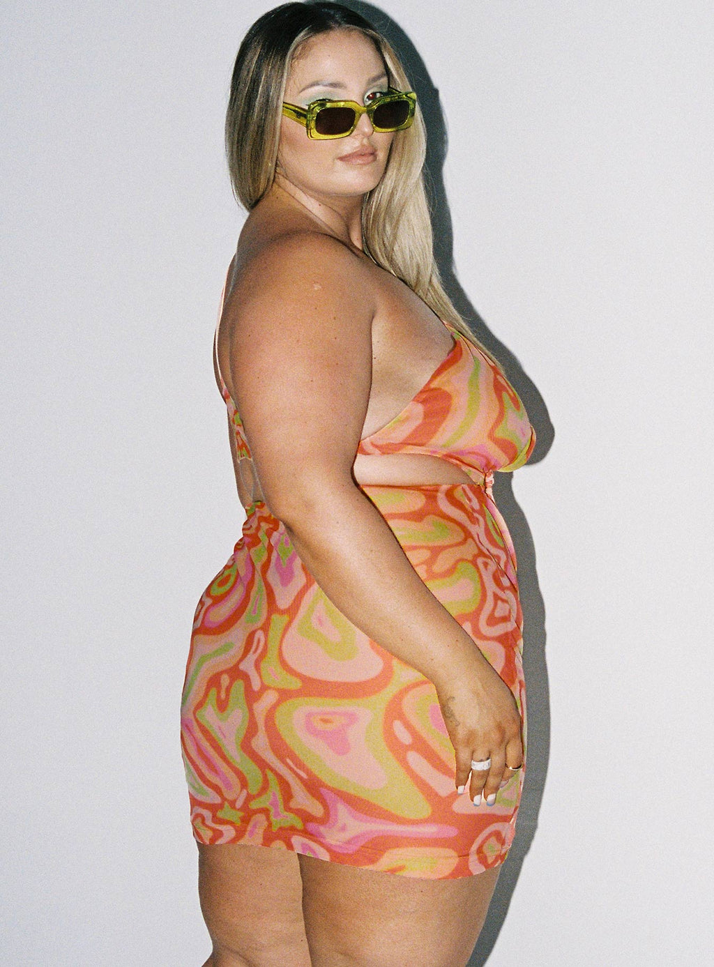 Greater Power Mini Dress Multi Curve