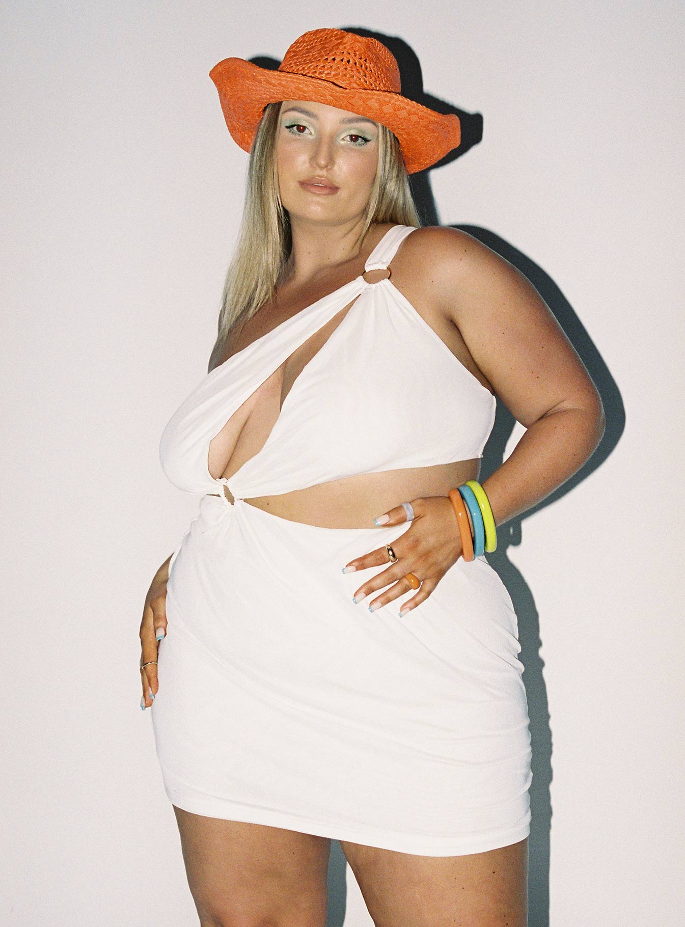 Greater Power Mini Dress White Curve