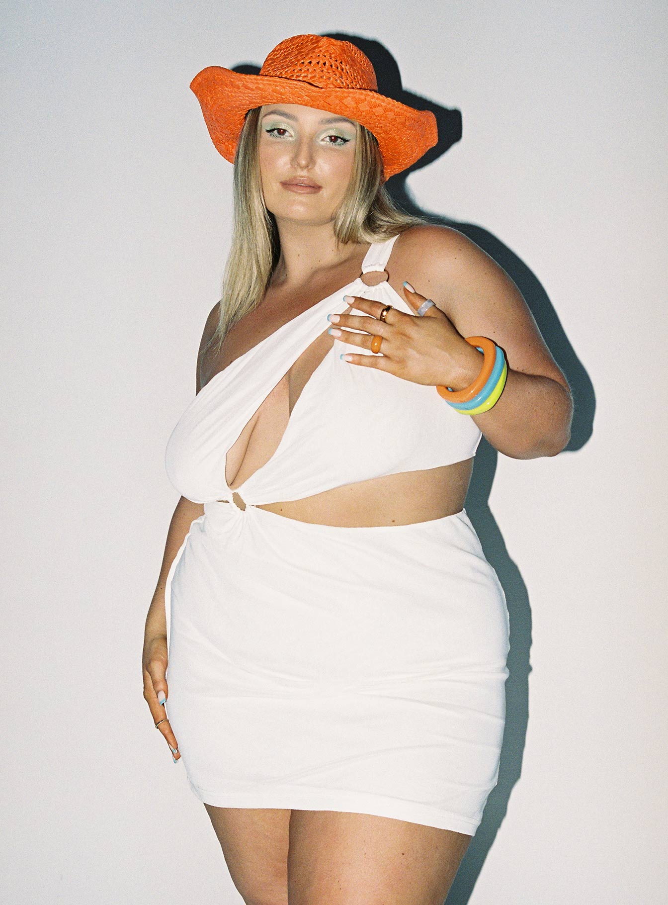 Greater Power Mini Dress White Curve