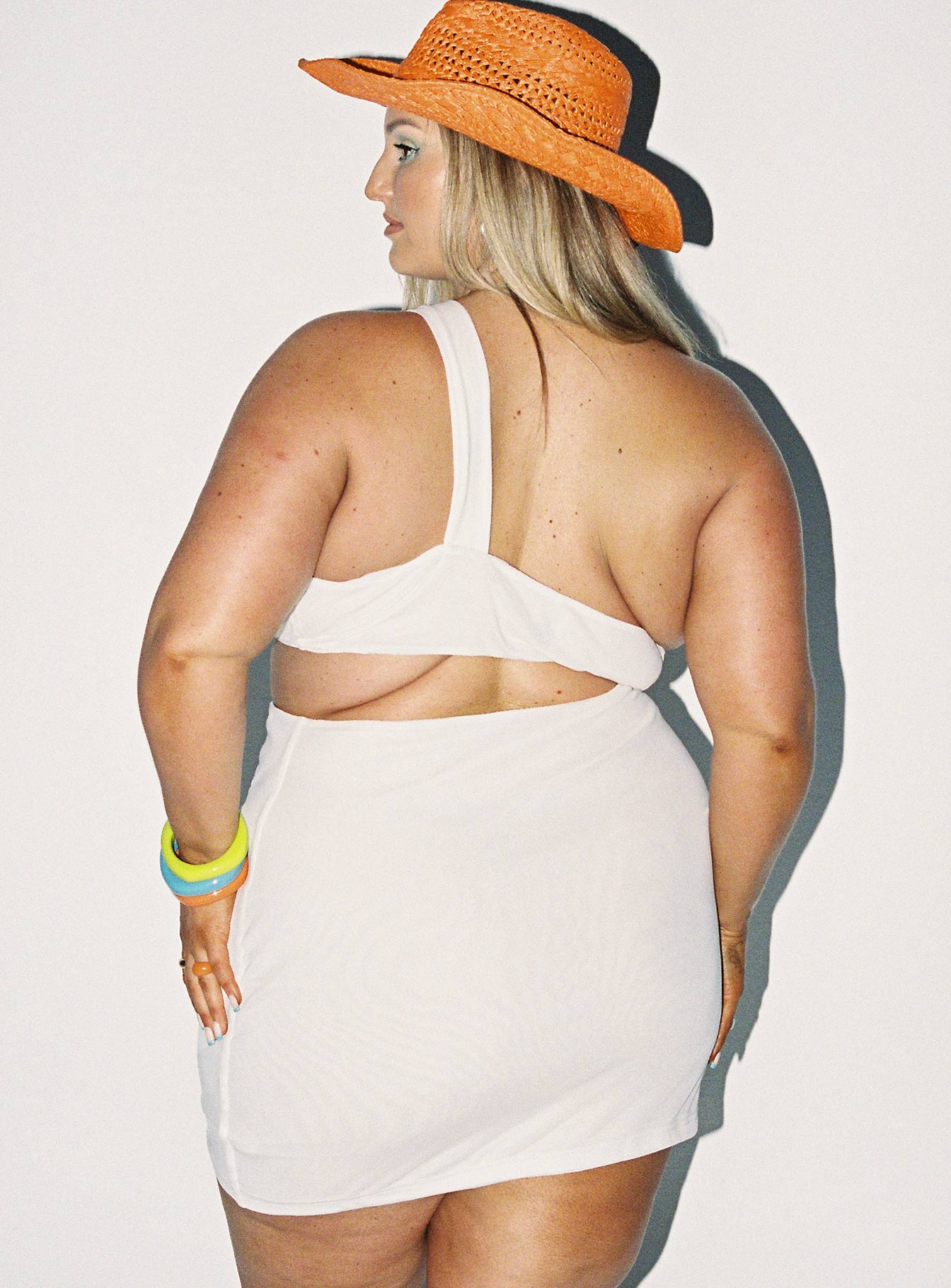 Greater Power Mini Dress White Curve