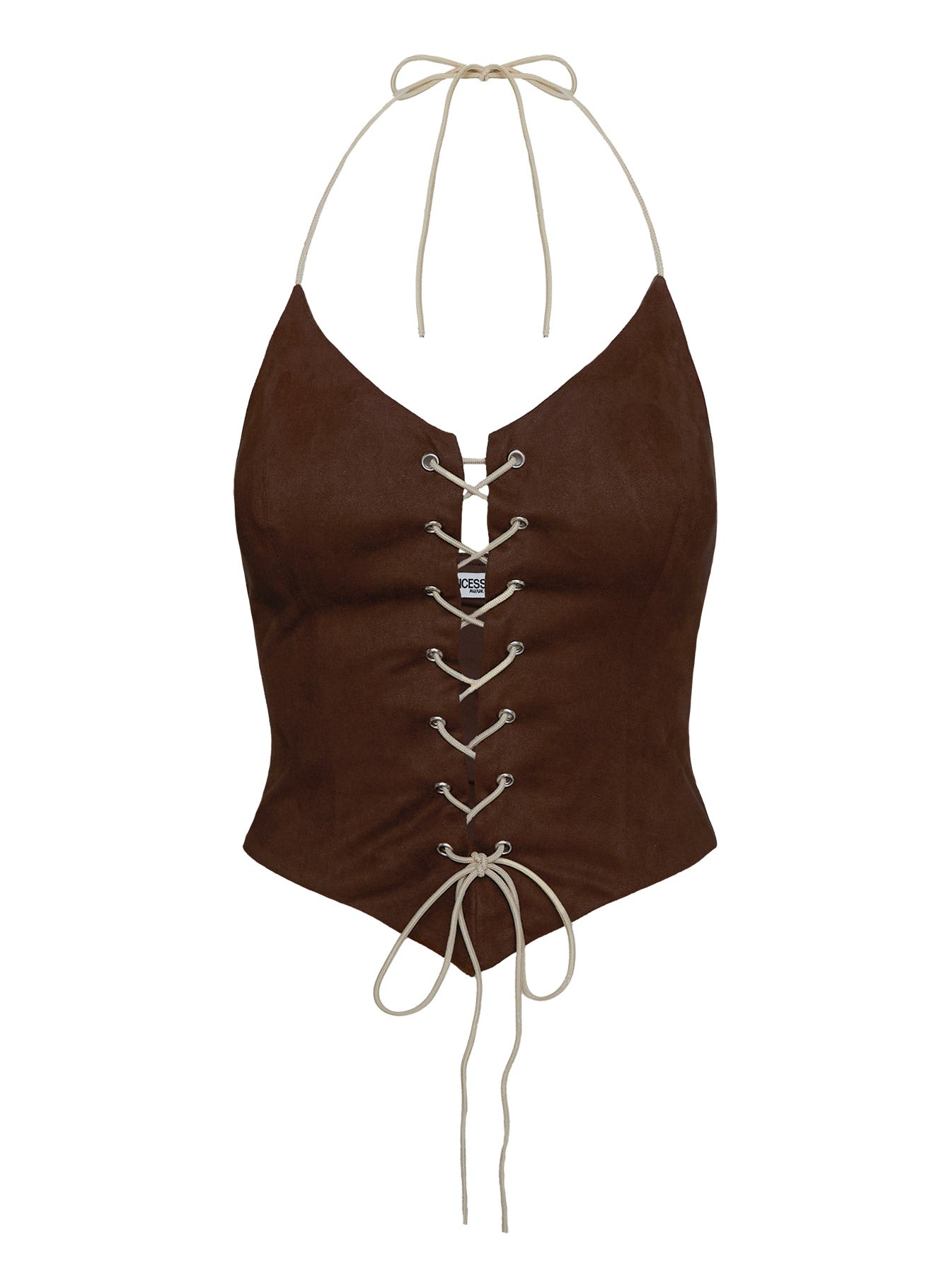 Dawn To Dusk Faux Suede Top Brown