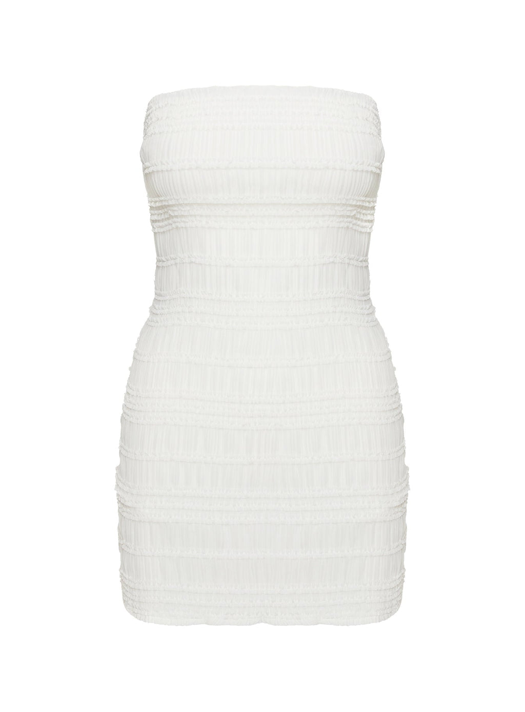 Edisun Strapless Mini Dress White