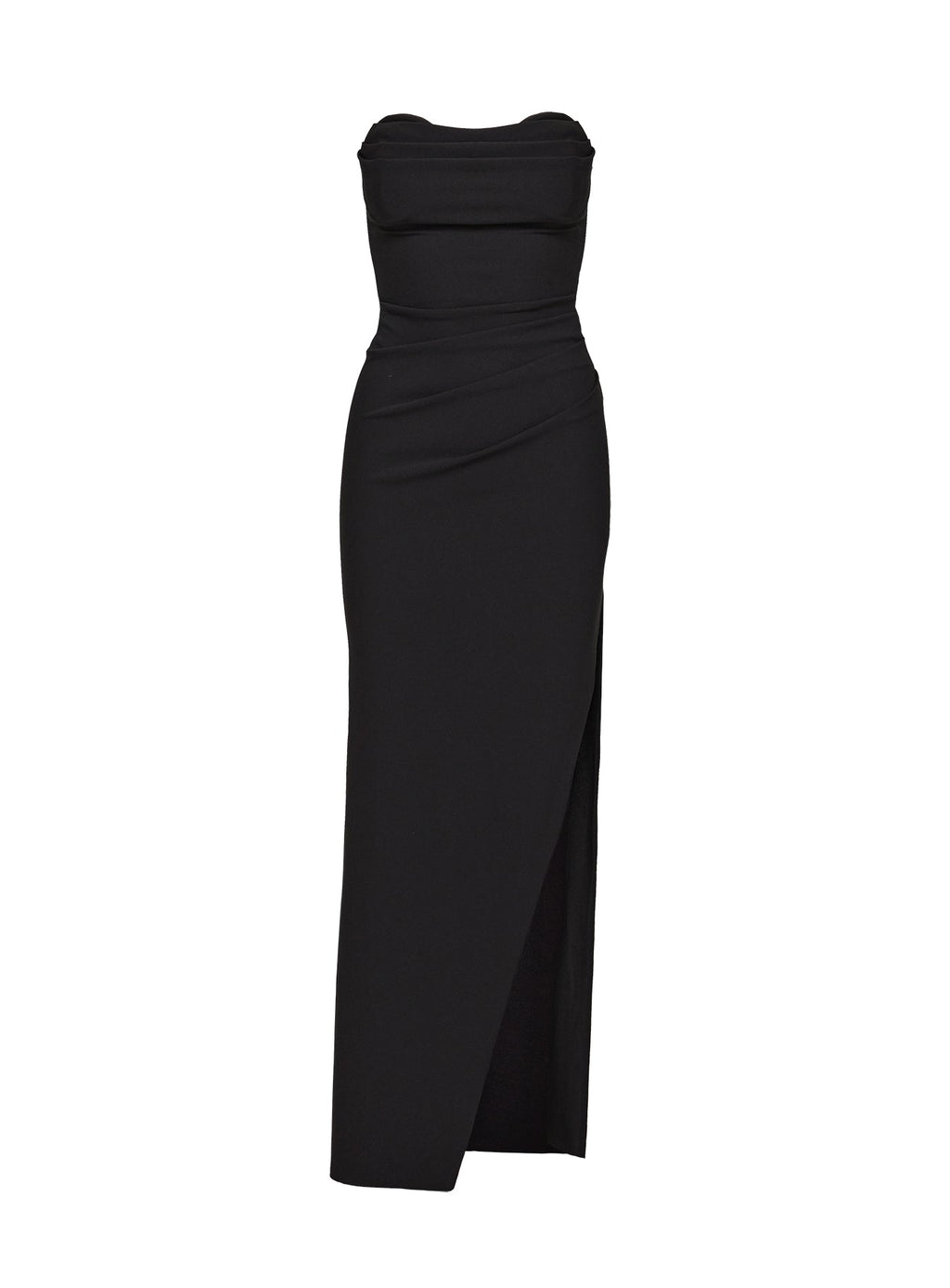 Ferri Strapless Maxi Dress Black Curve